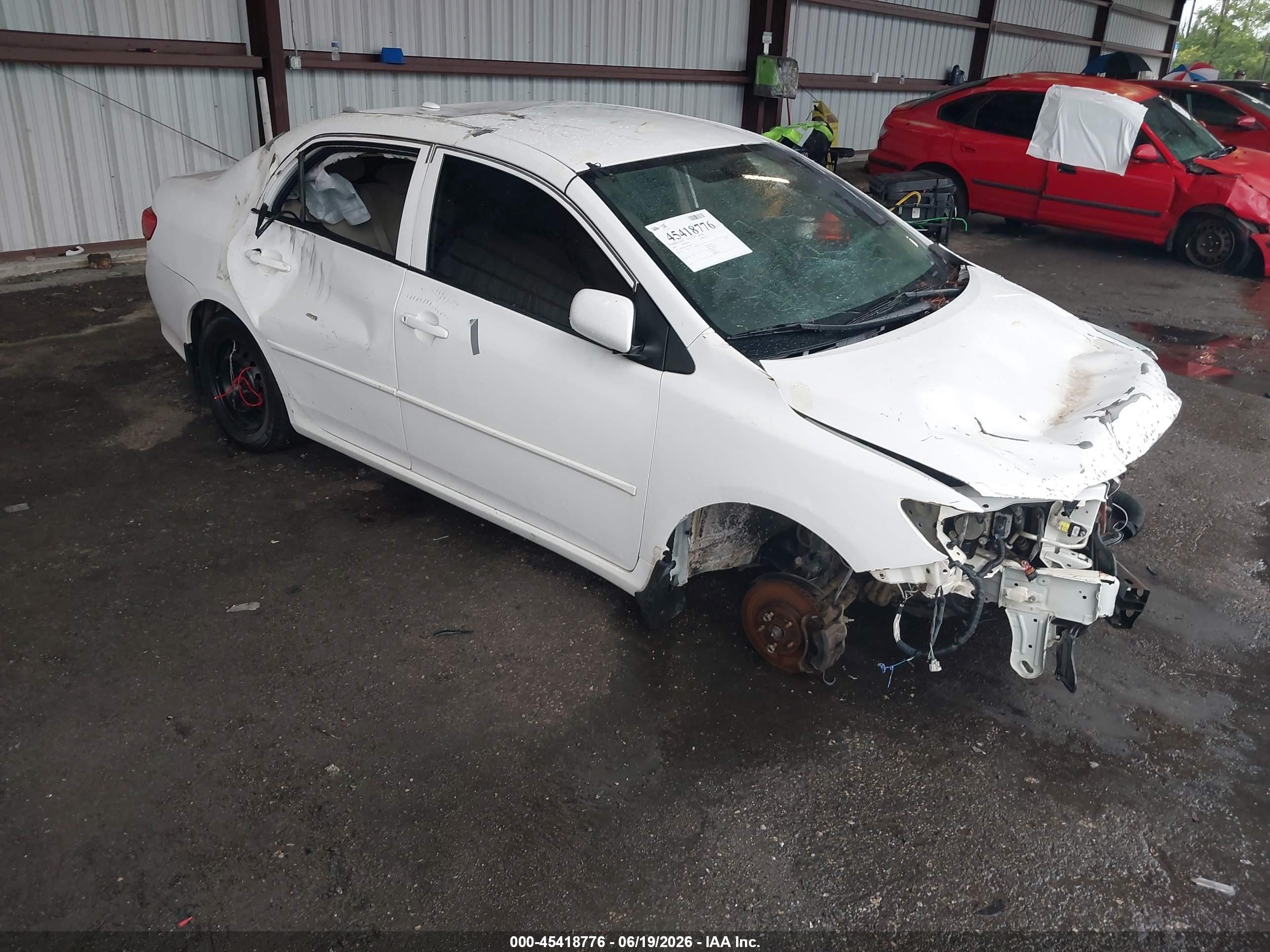 2009 Toyota Corolla Le White vin: 1NXBU40E29Z054367