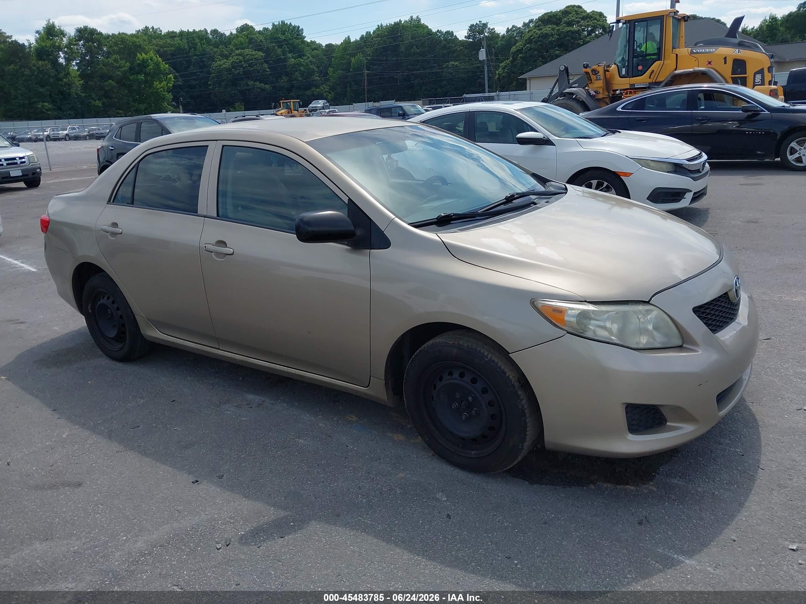 2009 Toyota Corolla   Gold vin: 1NXBU40E29Z061822