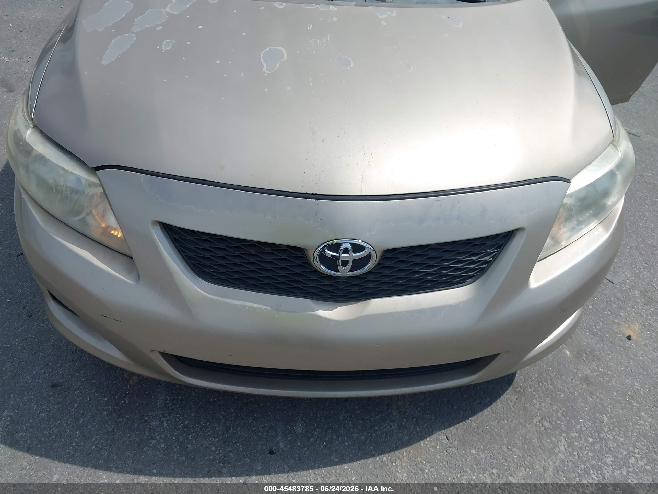 2009 Toyota Corolla   Gold vin: 1NXBU40E29Z061822