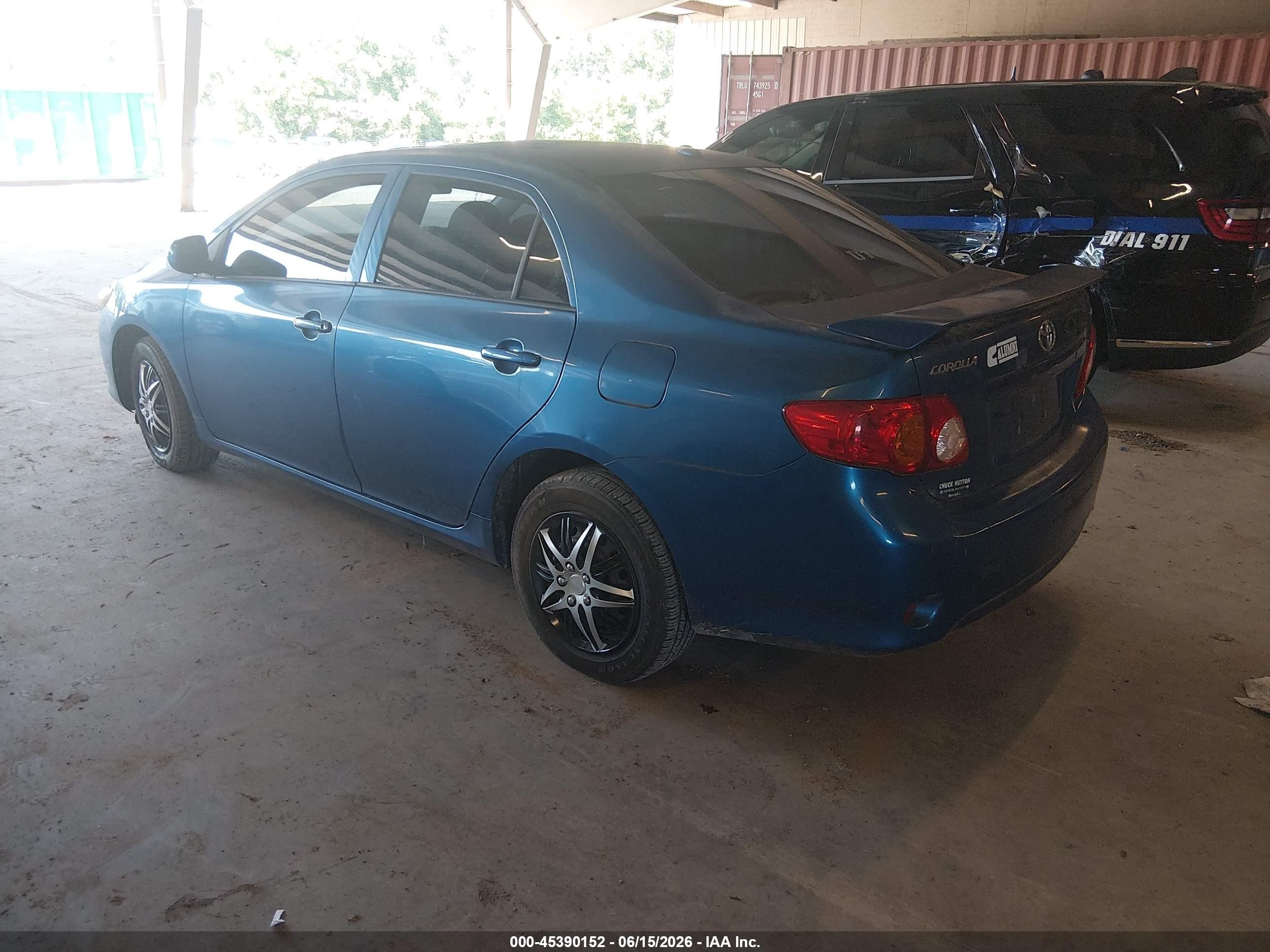 2009 Toyota Corolla Le Blue vin: 1NXBU40E29Z064560