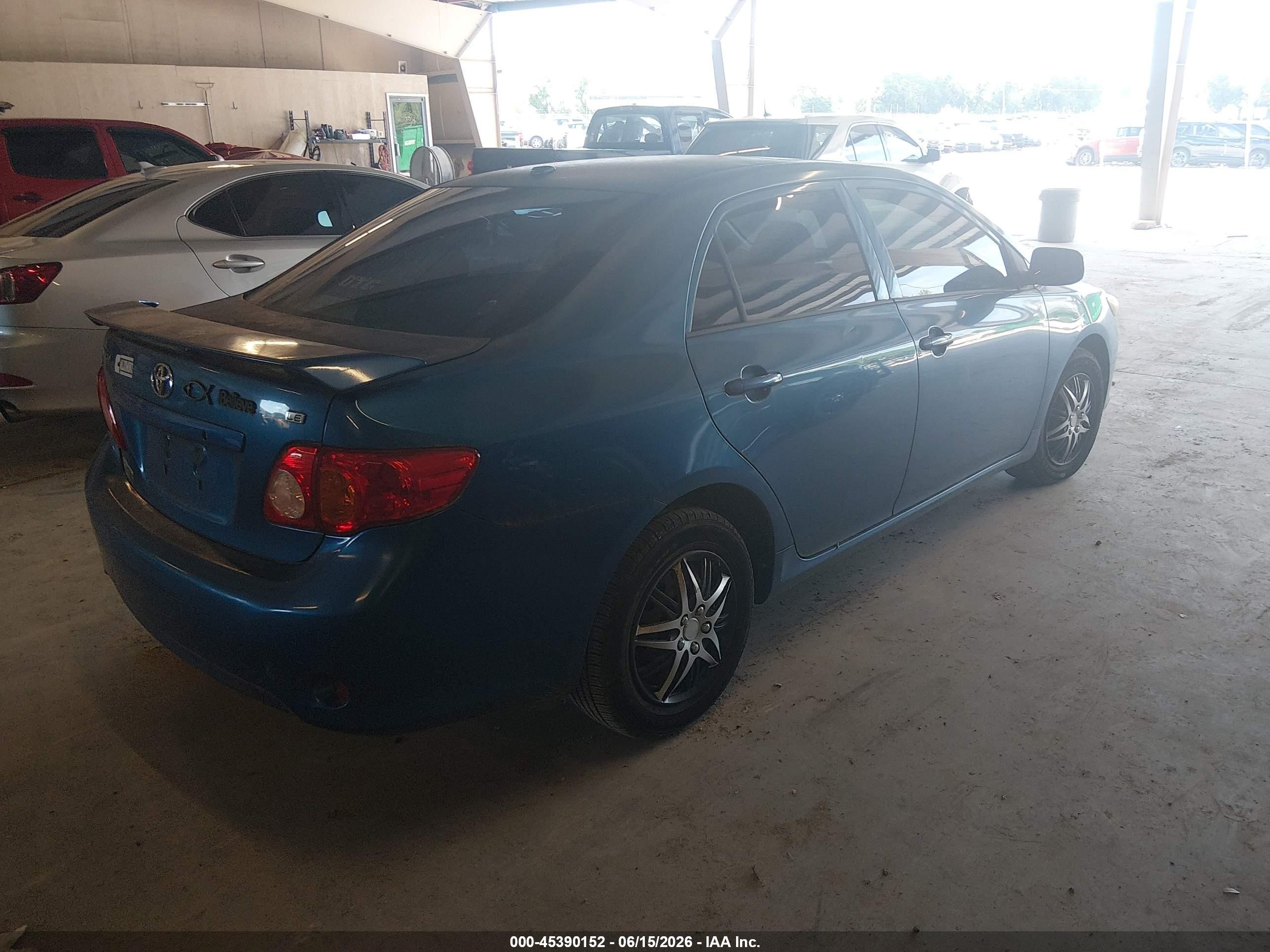 2009 Toyota Corolla Le Blue vin: 1NXBU40E29Z064560