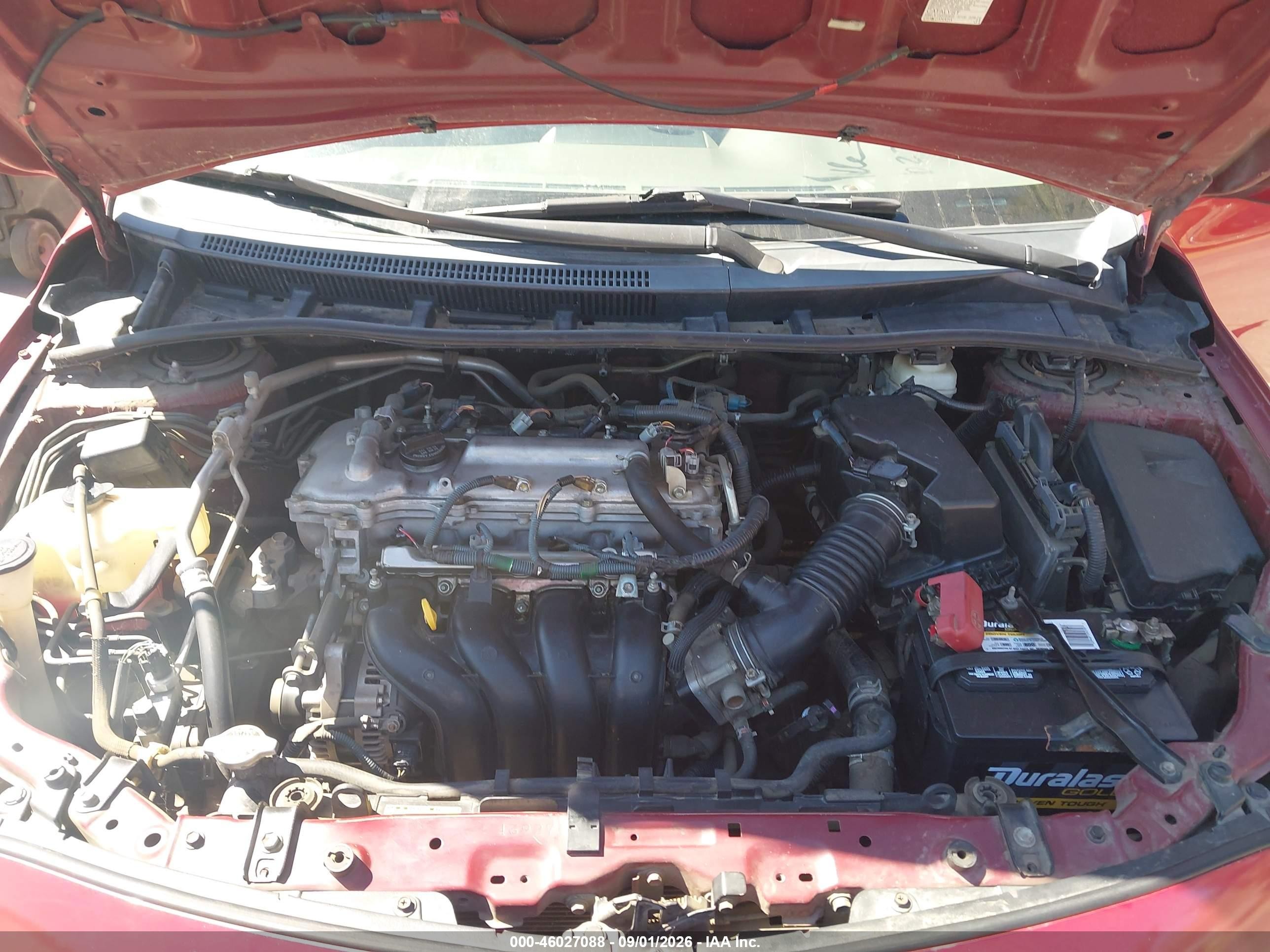 2009 Toyota Corolla Le Red vin: 1NXBU40E29Z064834