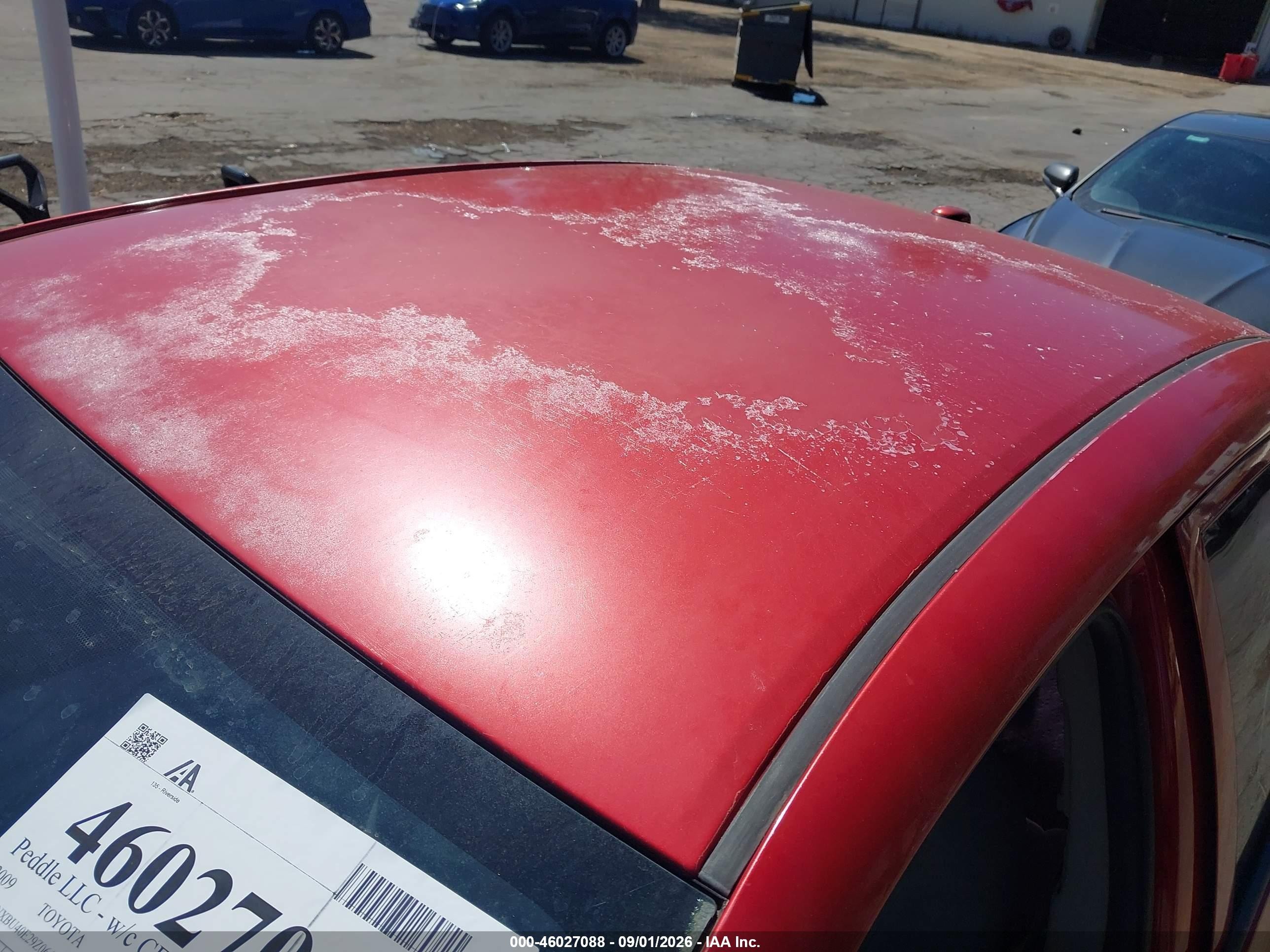 2009 Toyota Corolla Le Red vin: 1NXBU40E29Z064834