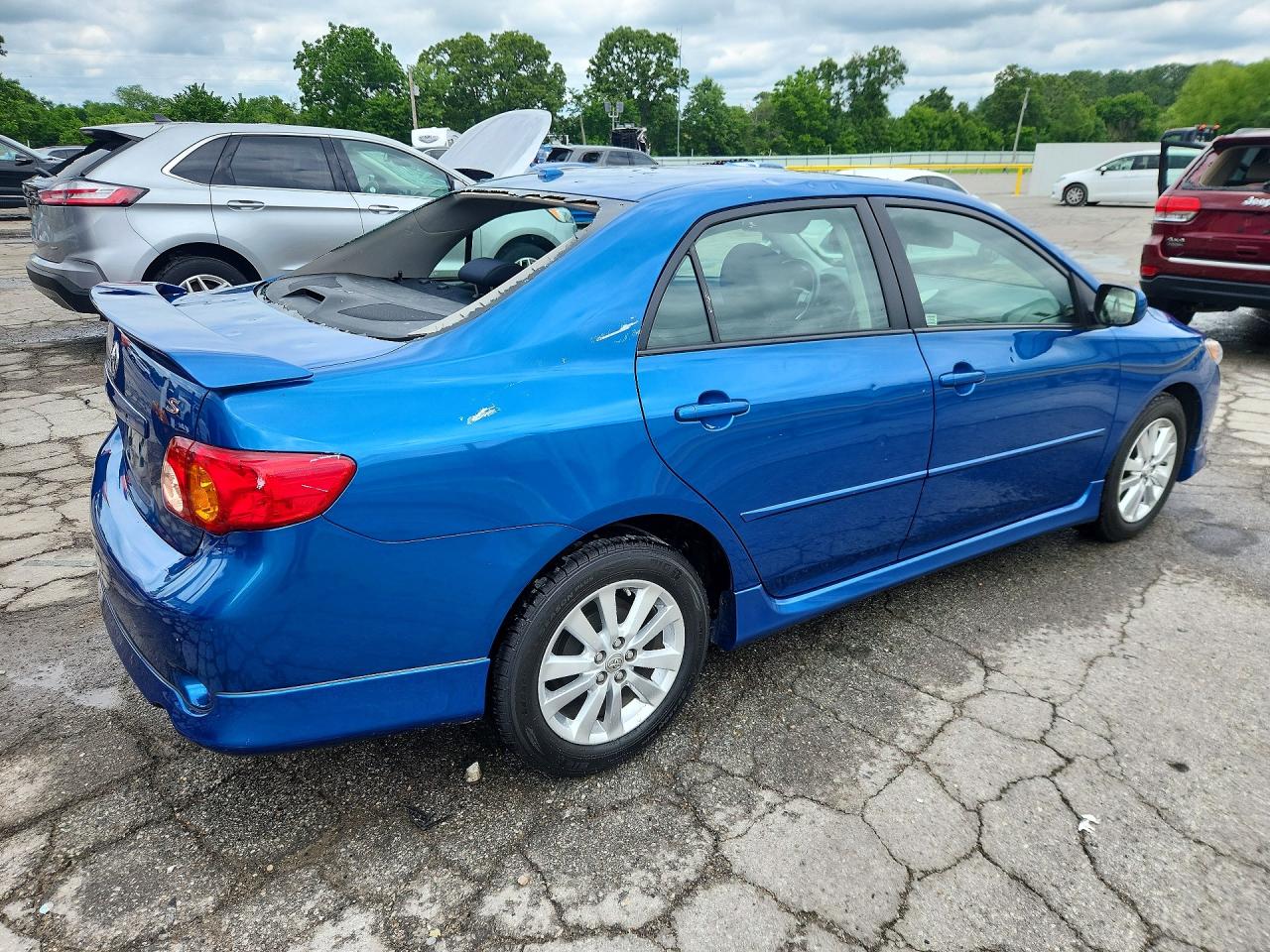 2009 Toyota Corolla S Blue vin: 1NXBU40E29Z077194