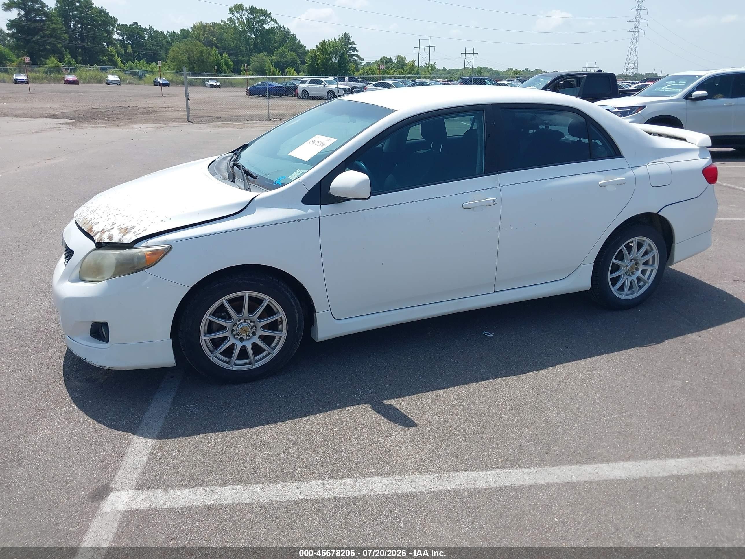 2009 Toyota Corolla S White vin: 1NXBU40E29Z078023