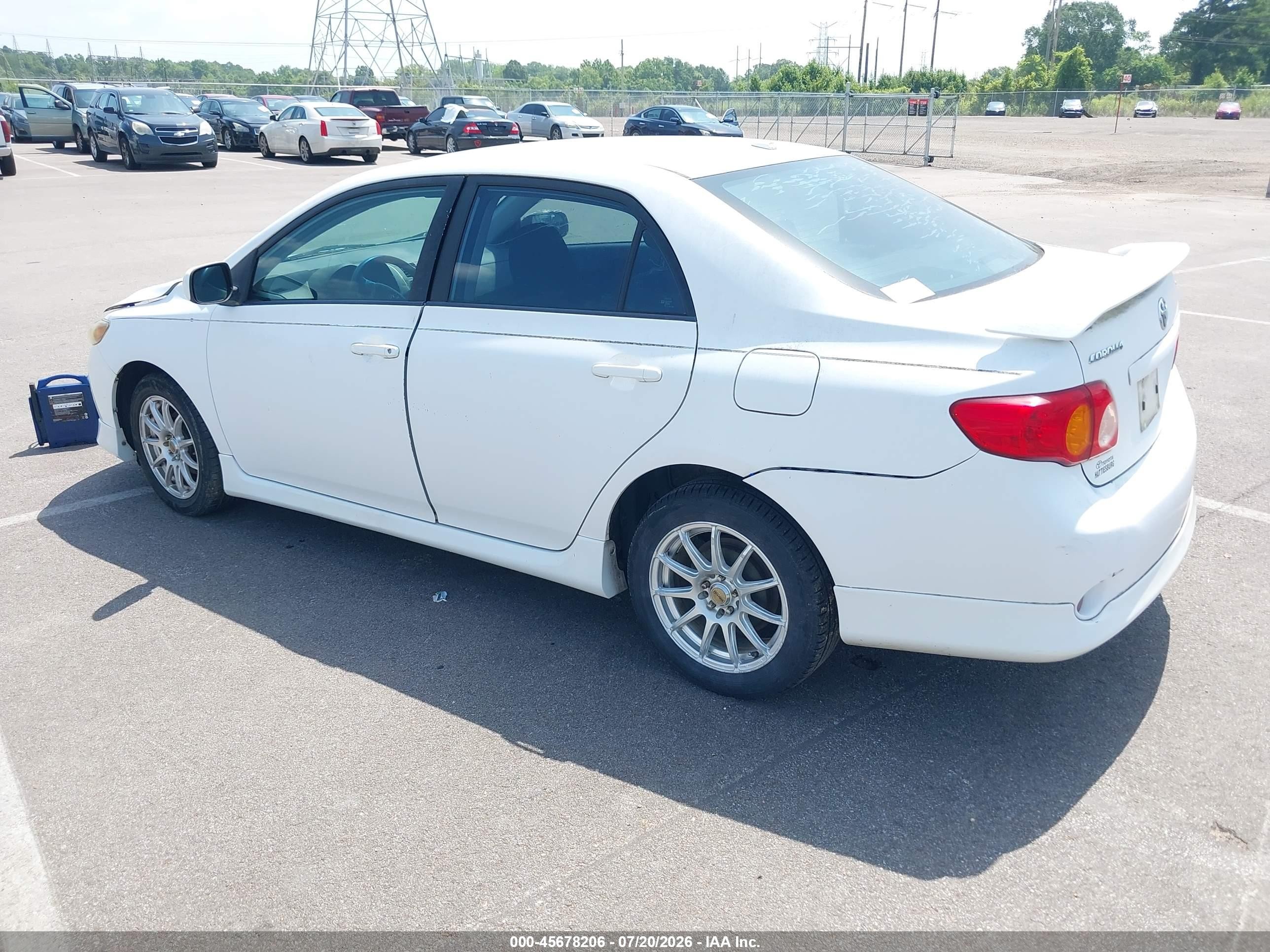 2009 Toyota Corolla S White vin: 1NXBU40E29Z078023