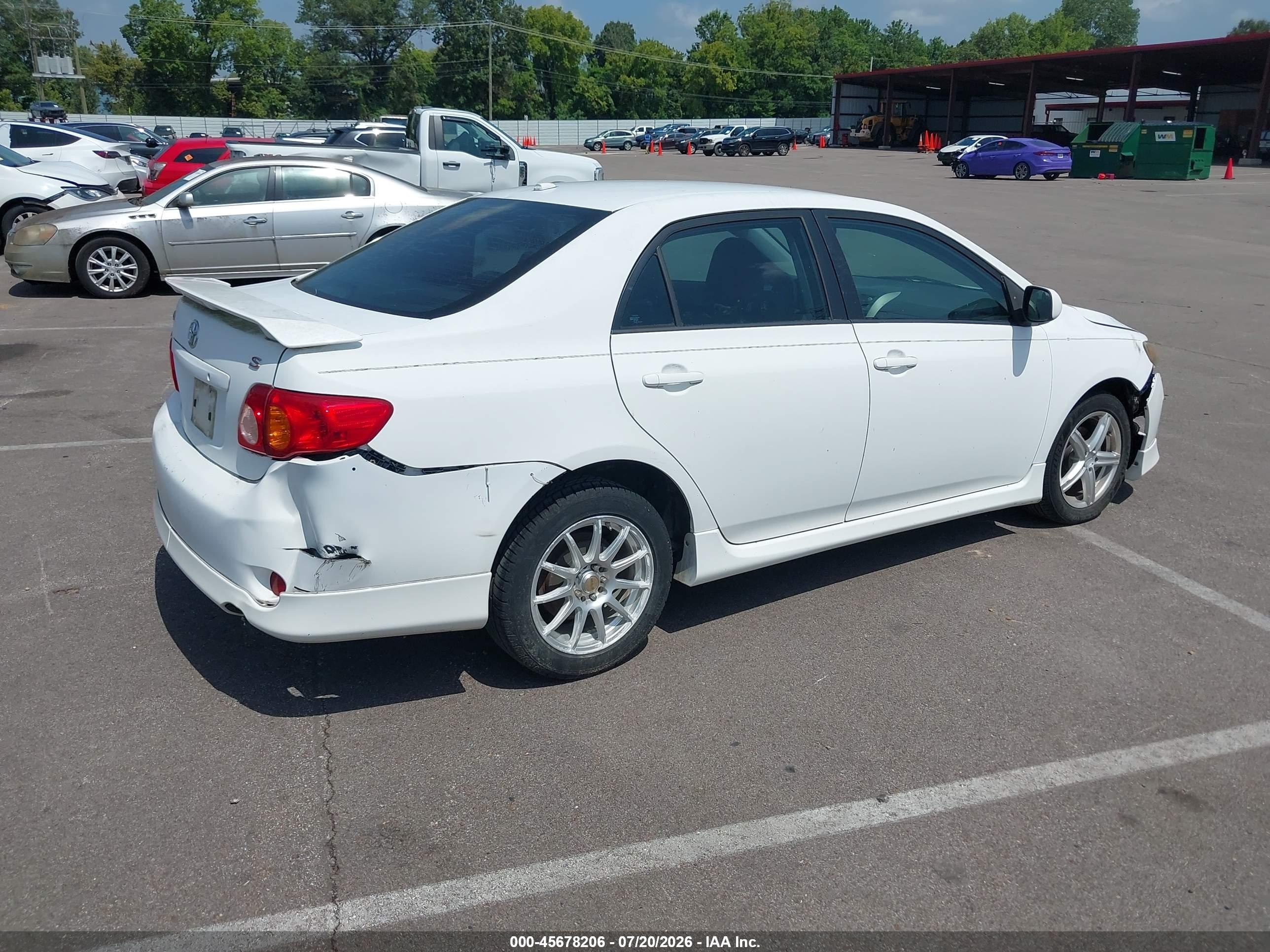 2009 Toyota Corolla S White vin: 1NXBU40E29Z078023