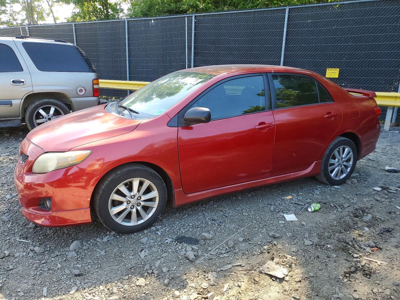 2009 Toyota Corolla S Red vin: 1NXBU40E29Z088616