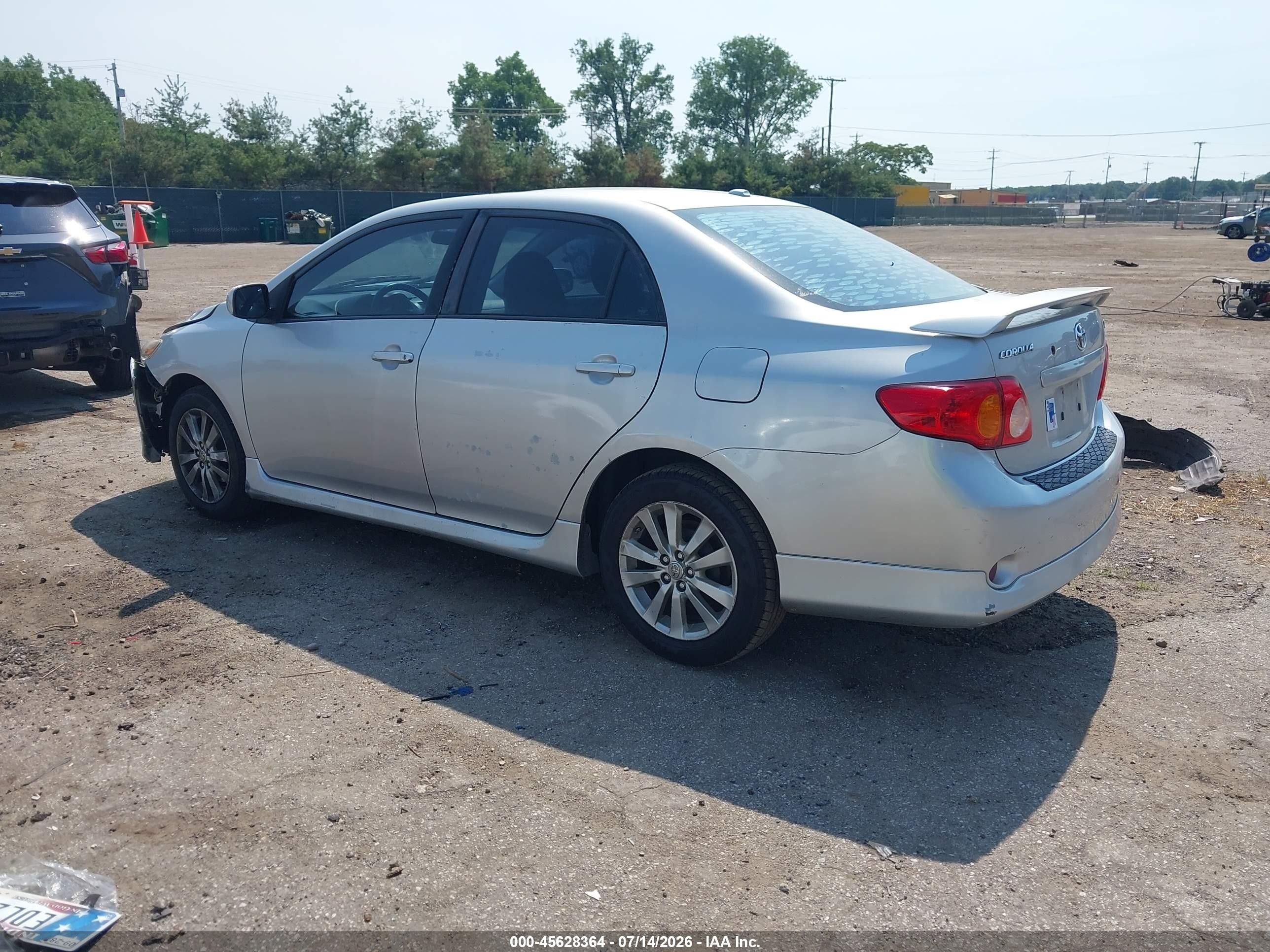 2009 Toyota Corolla S Silver vin: 1NXBU40E29Z092875