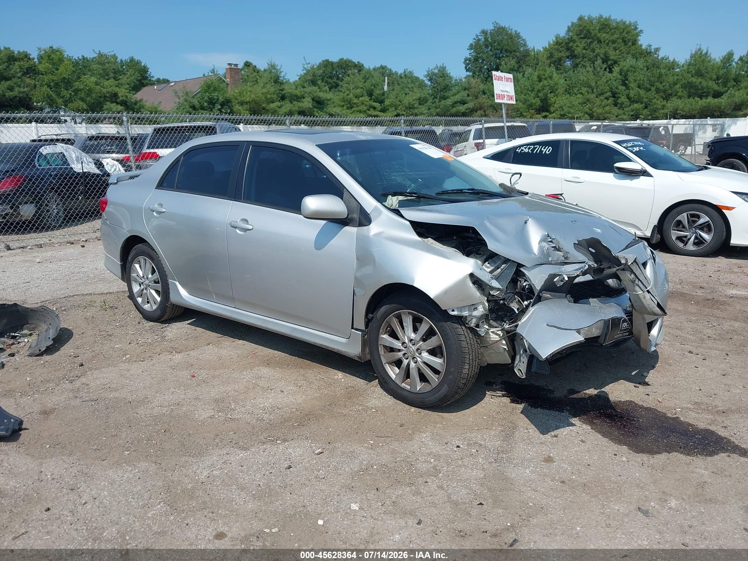 2009 Toyota Corolla S Silver vin: 1NXBU40E29Z092875