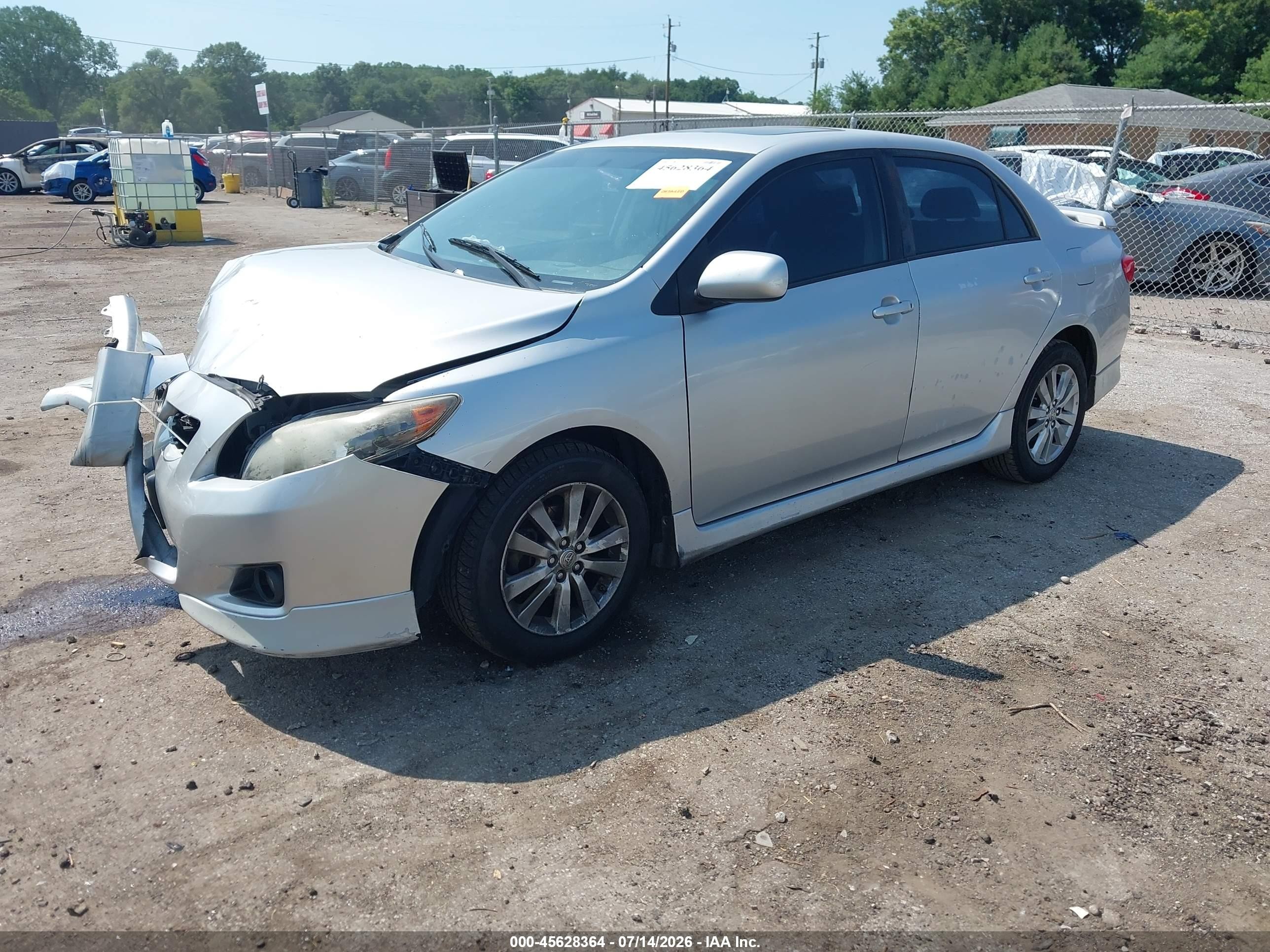 2009 Toyota Corolla S Silver vin: 1NXBU40E29Z092875