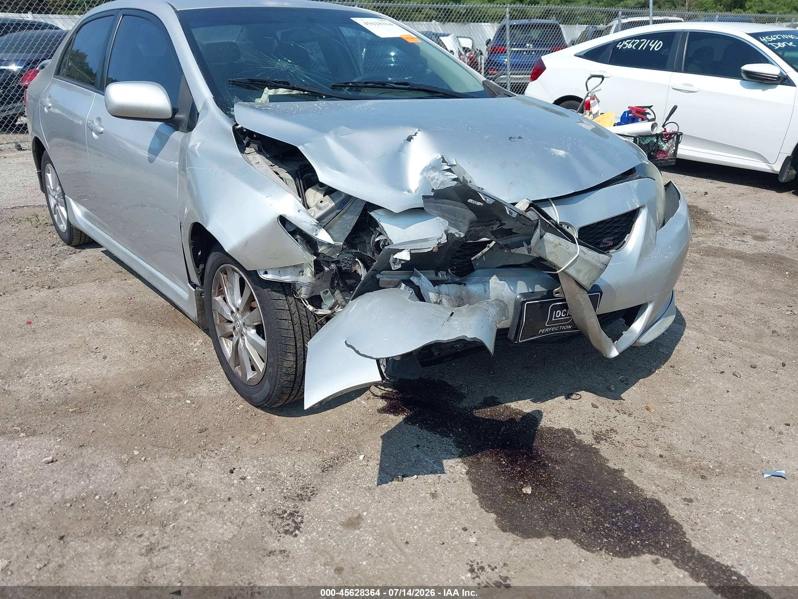 2009 Toyota Corolla S Silver vin: 1NXBU40E29Z092875