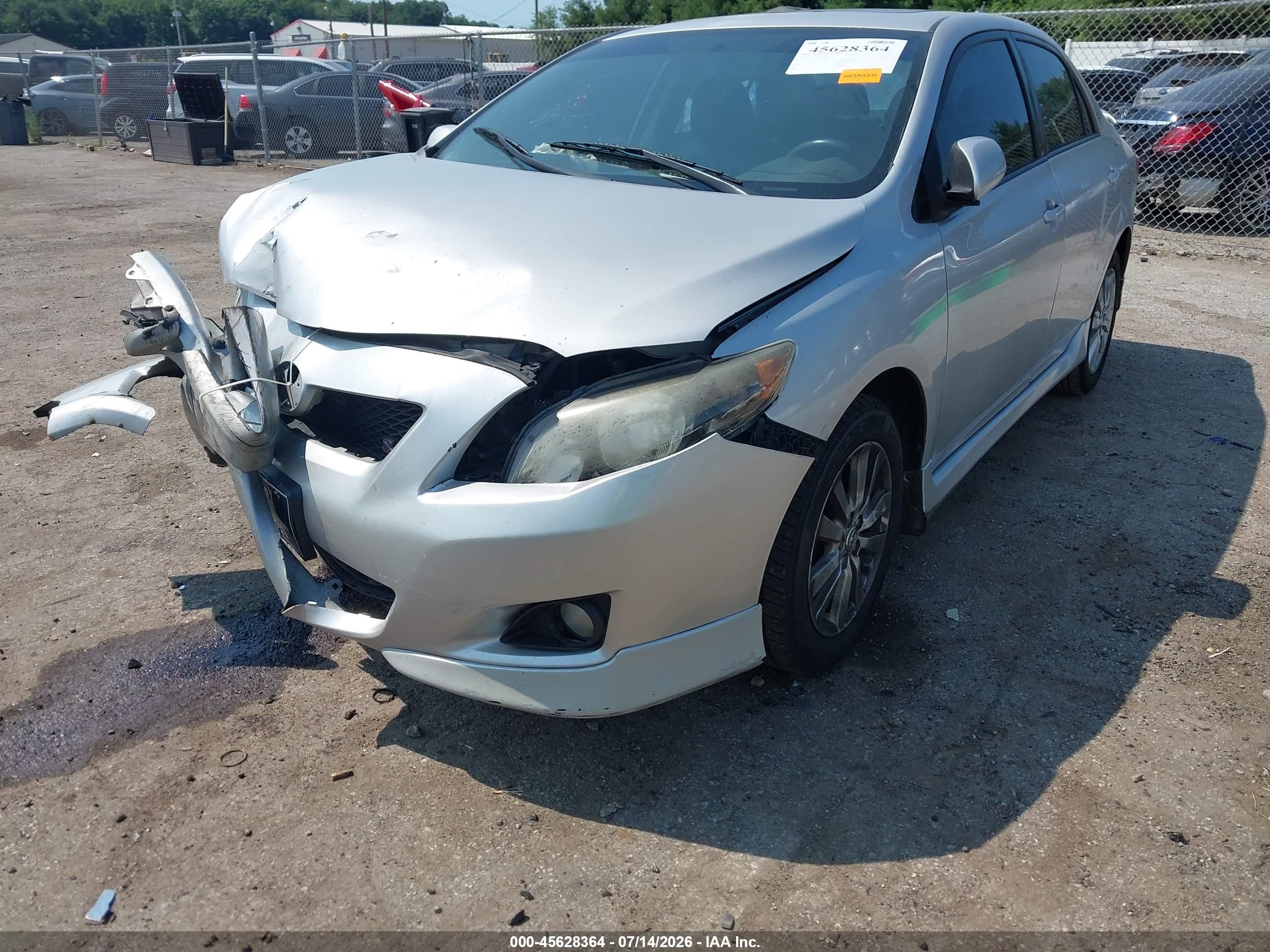 2009 Toyota Corolla S Silver vin: 1NXBU40E29Z092875