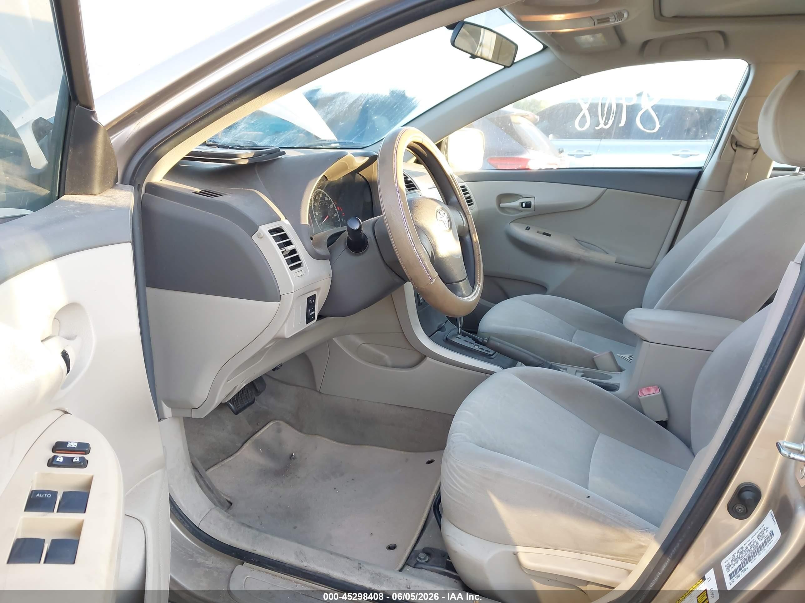 2009 Toyota Corolla Le Beige vin: 1NXBU40E29Z098367