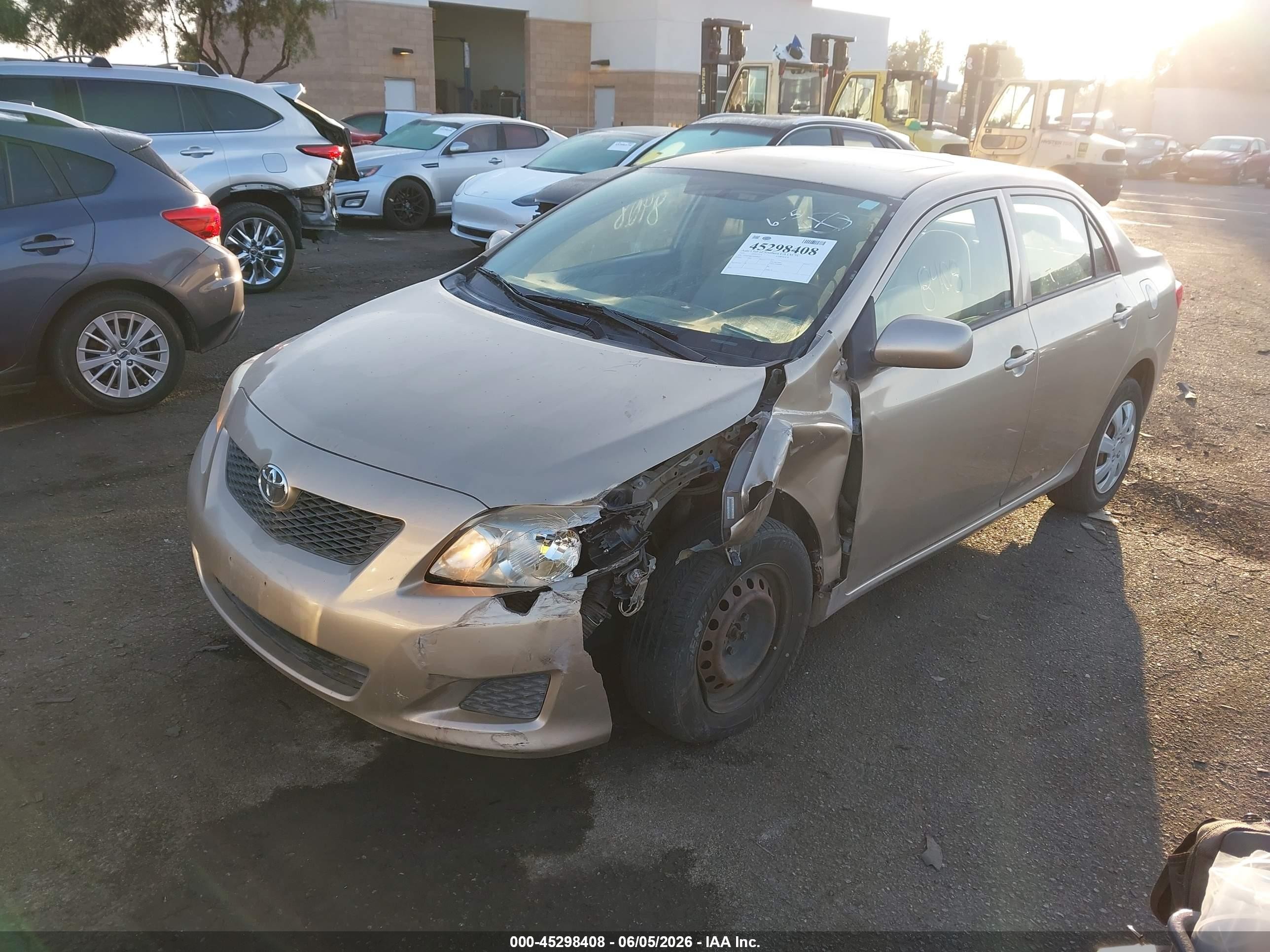 2009 Toyota Corolla Le Beige vin: 1NXBU40E29Z098367