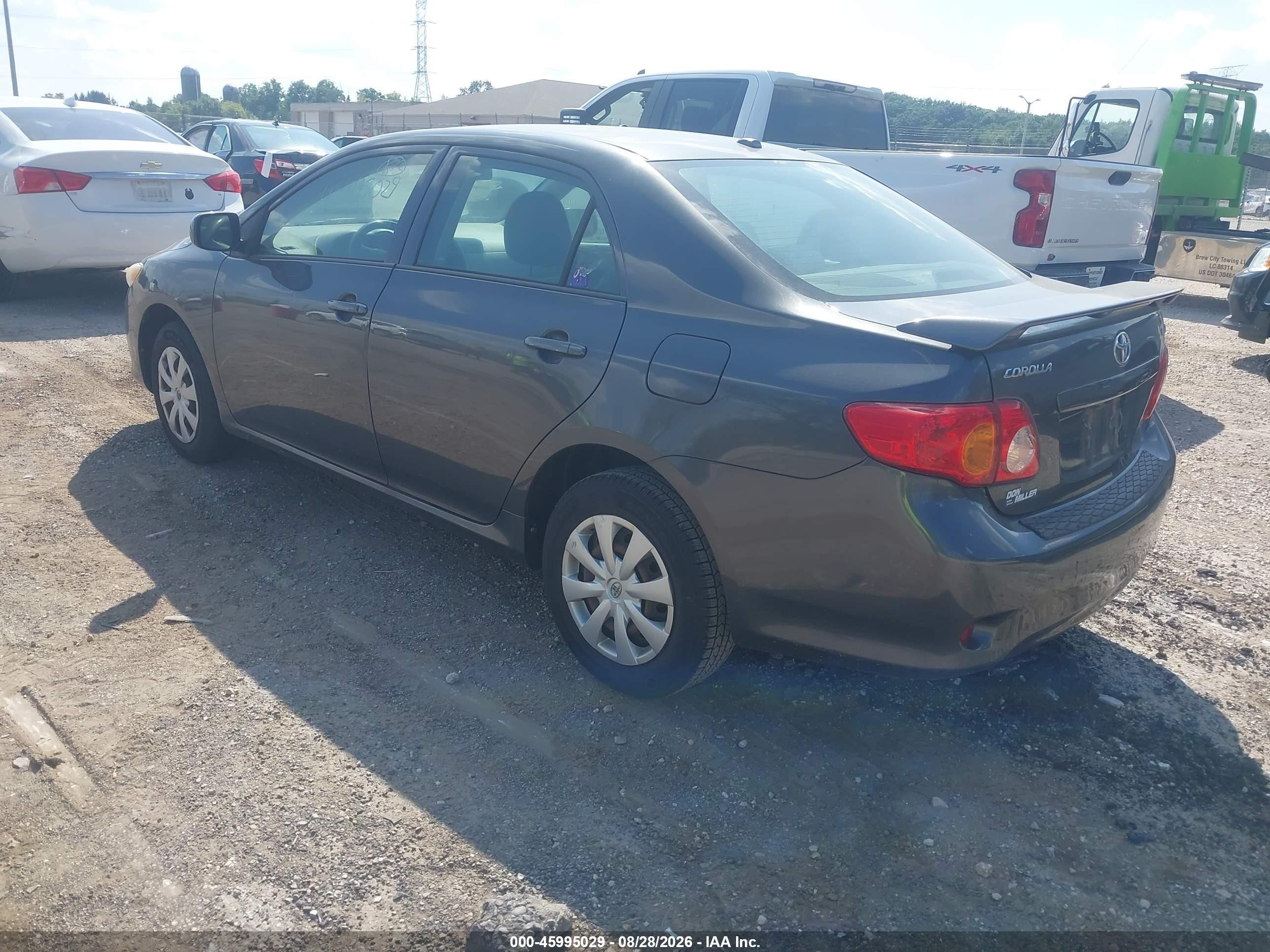 2009 Toyota Corolla Le Gray vin: 1NXBU40E29Z104961