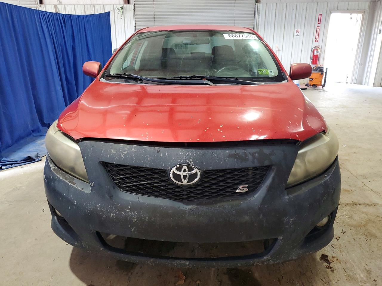 2009 Toyota Corolla S Red vin: 1NXBU40E29Z109254