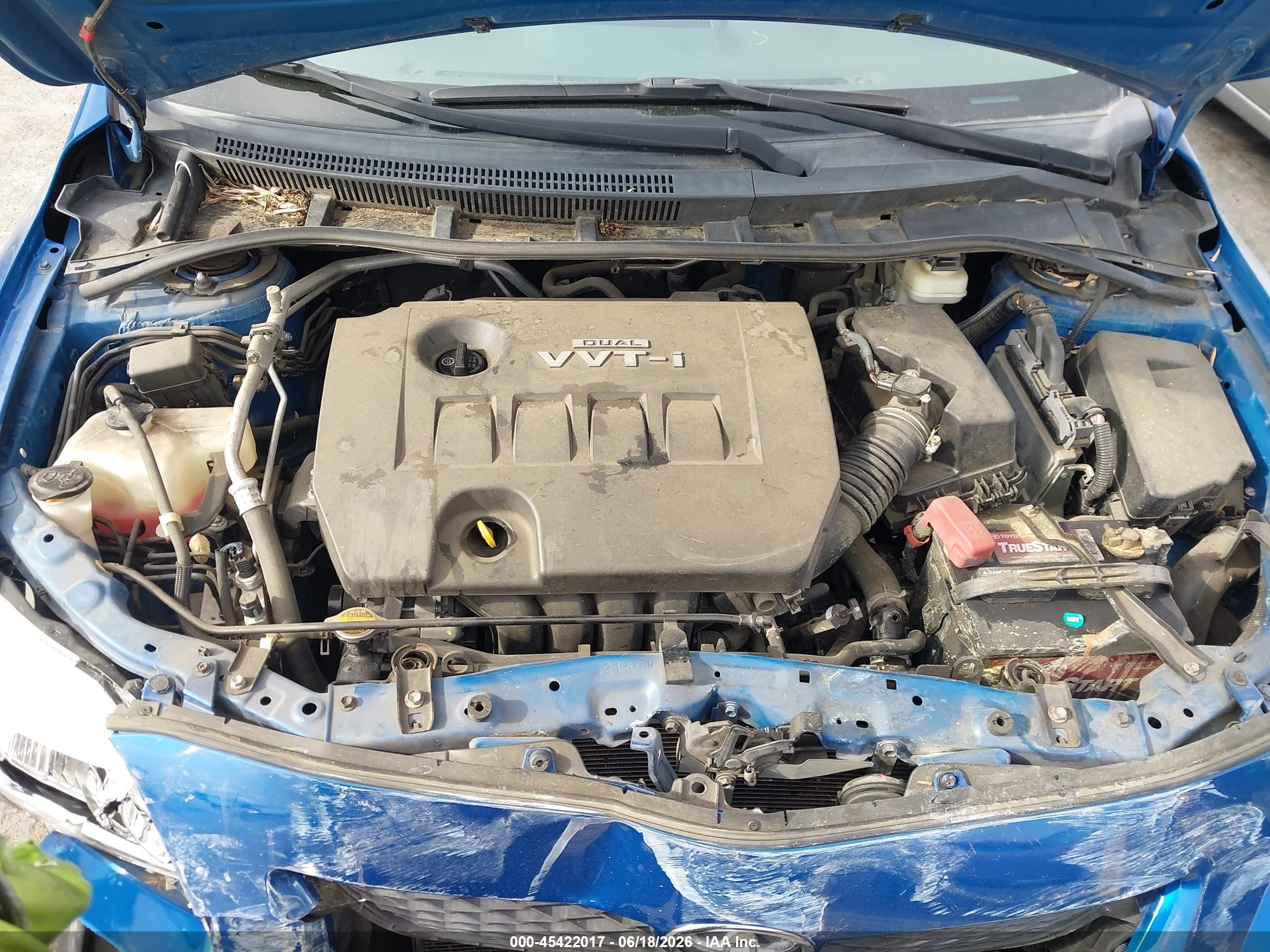 2009 Toyota Corolla Le Синий vin: 1NXBU40E29Z116320