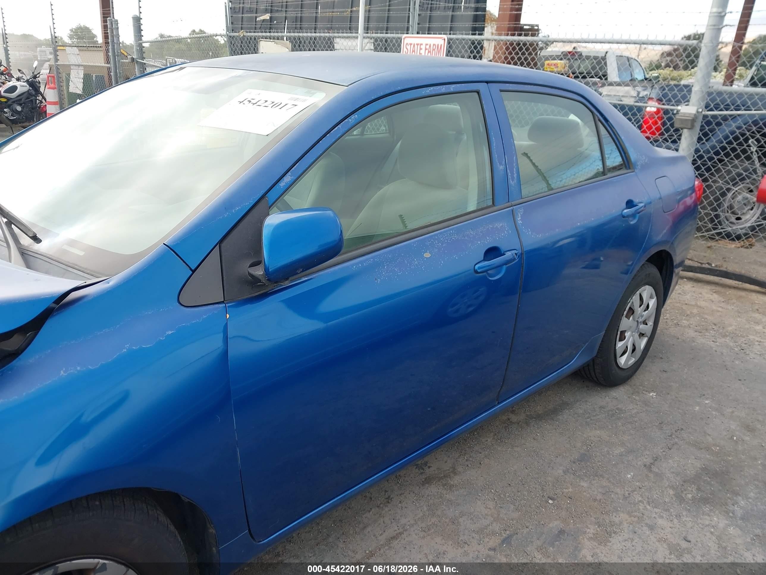 2009 Toyota Corolla Le Синий vin: 1NXBU40E29Z116320