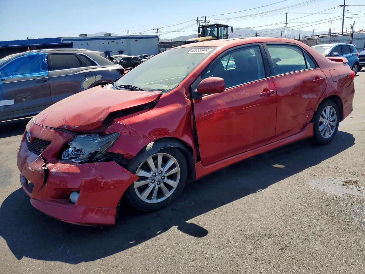 2009 Toyota Corolla S Red vin: 1NXBU40E29Z119735