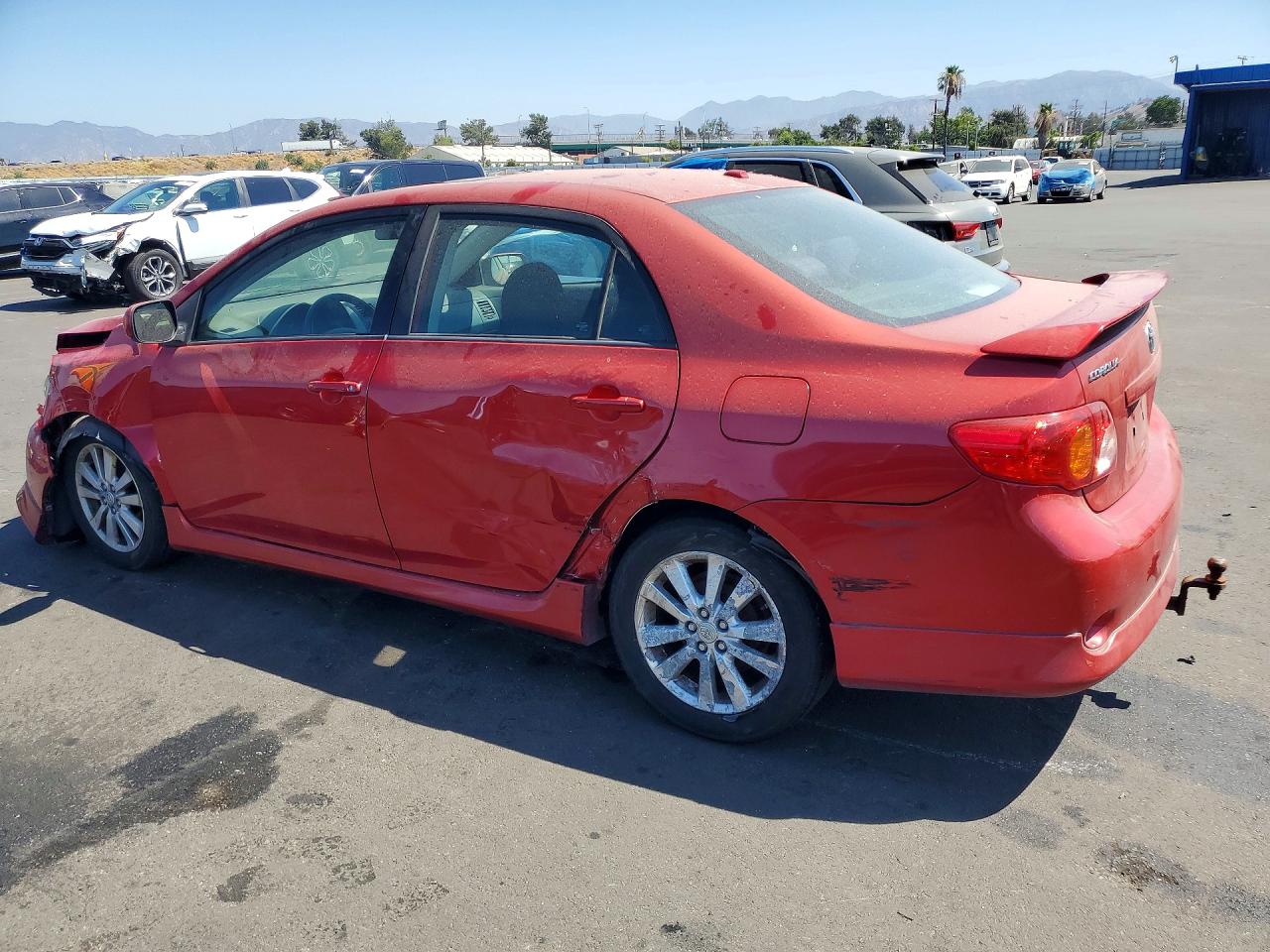 2009 Toyota Corolla S Red vin: 1NXBU40E29Z119735