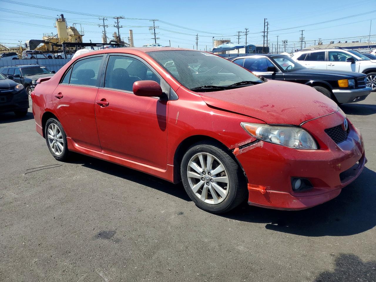 2009 Toyota Corolla S Red vin: 1NXBU40E29Z119735