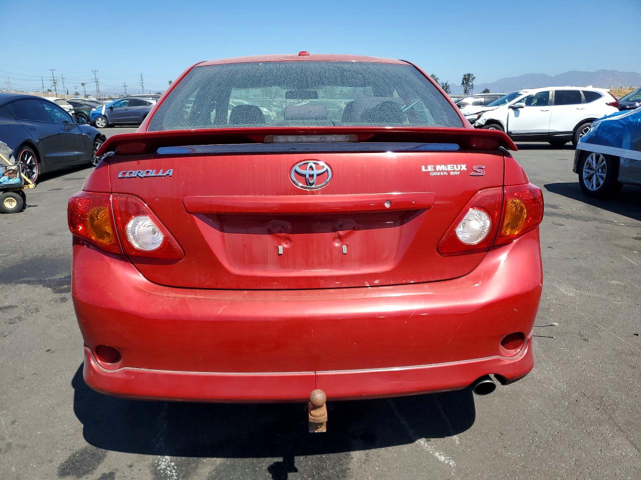 2009 Toyota Corolla S Red vin: 1NXBU40E29Z119735