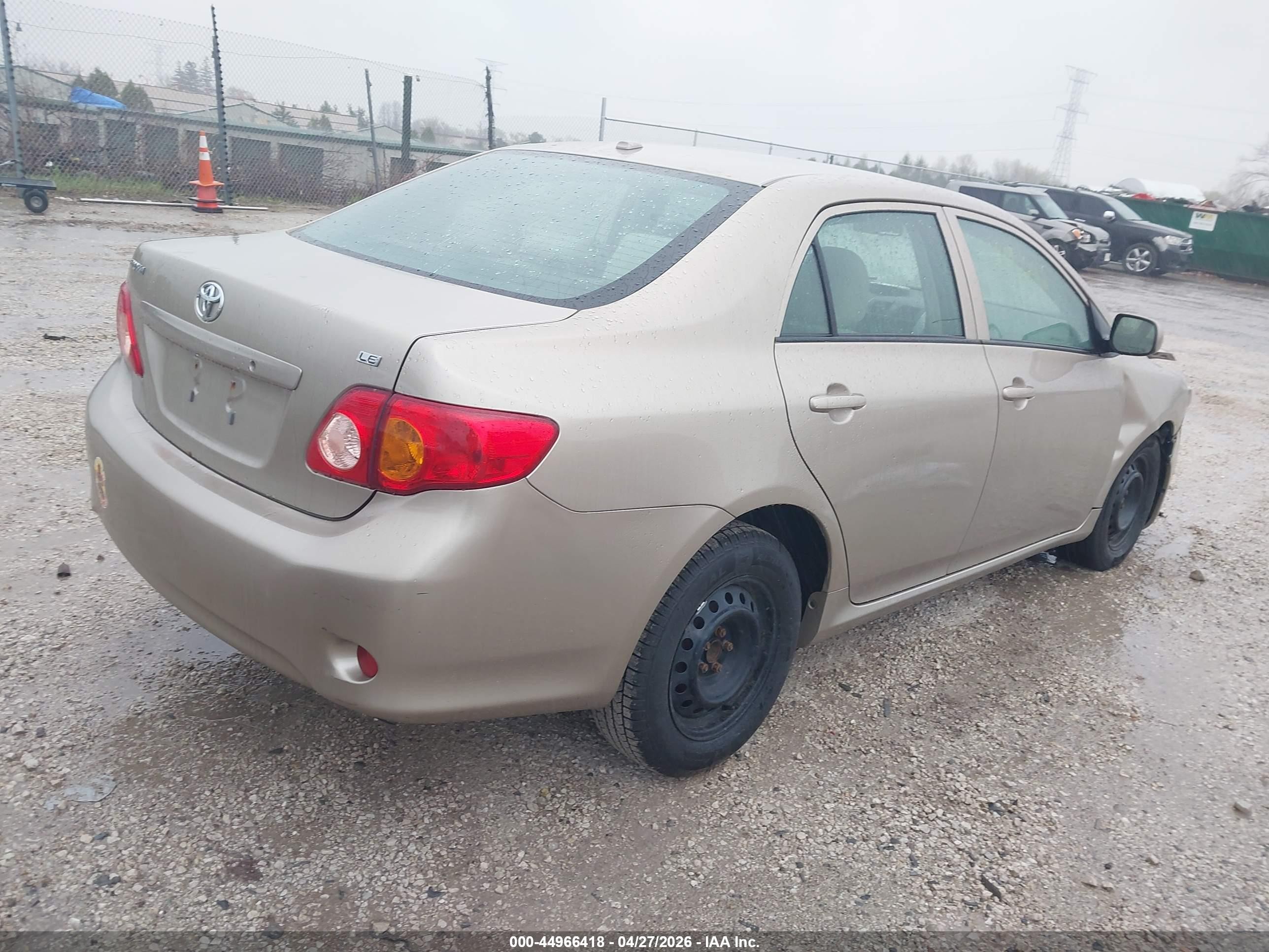 2009 Toyota Corolla Le Tan vin: 1NXBU40E29Z128743