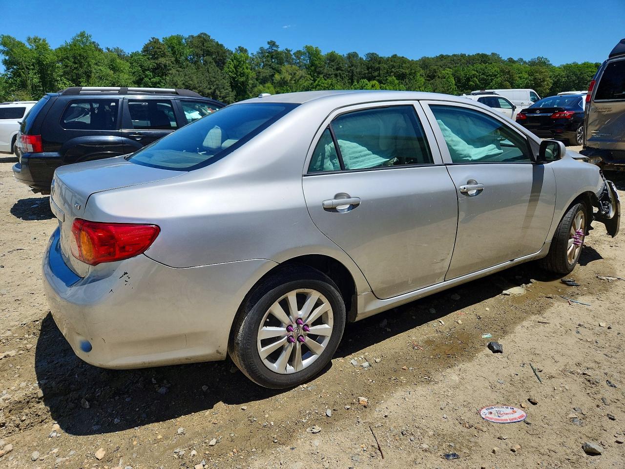 2009 Toyota Corolla Le Silver vin: 1NXBU40E39Z026173