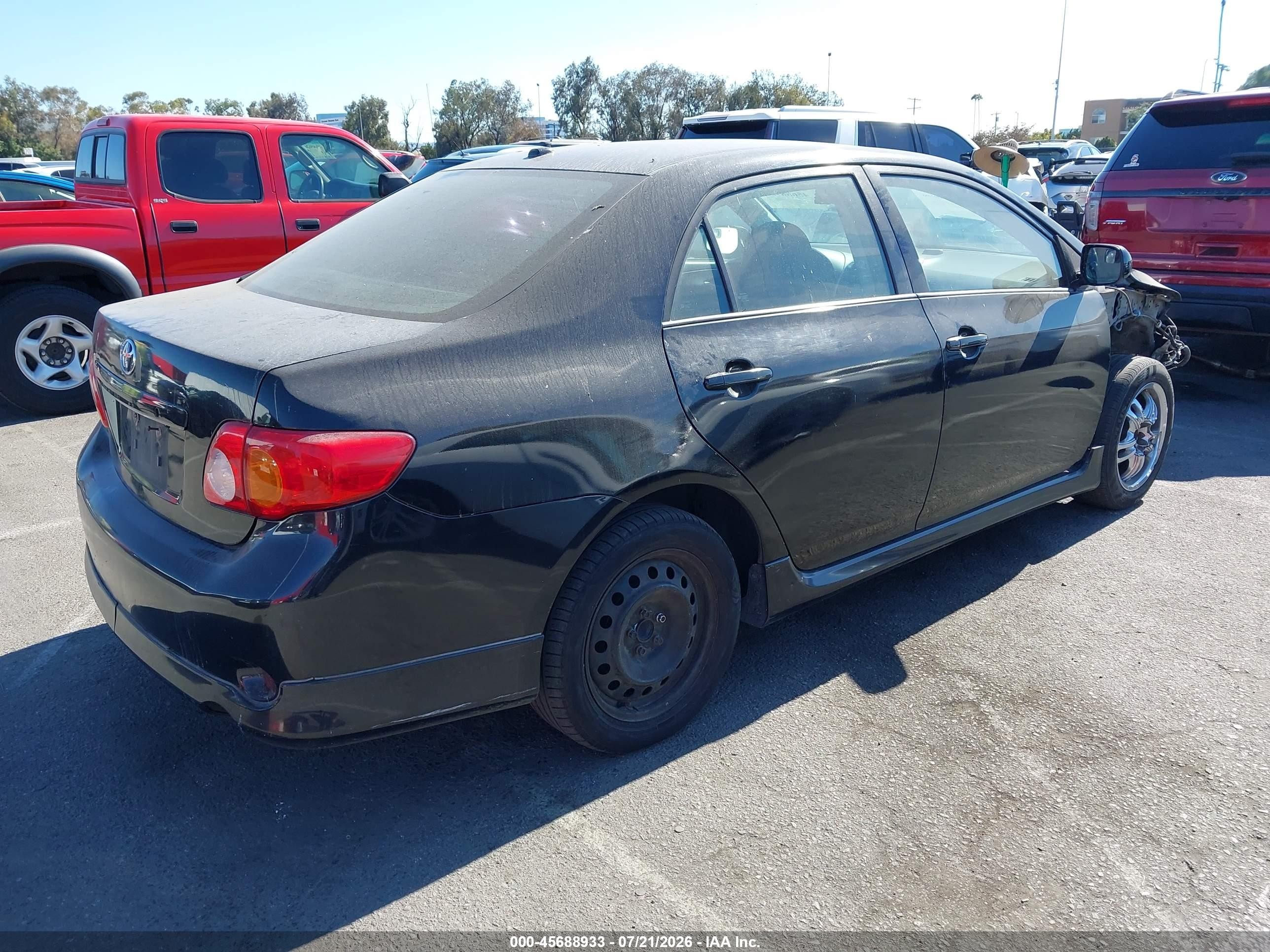 2009 Toyota Corolla S Черный vin: 1NXBU40E39Z041272