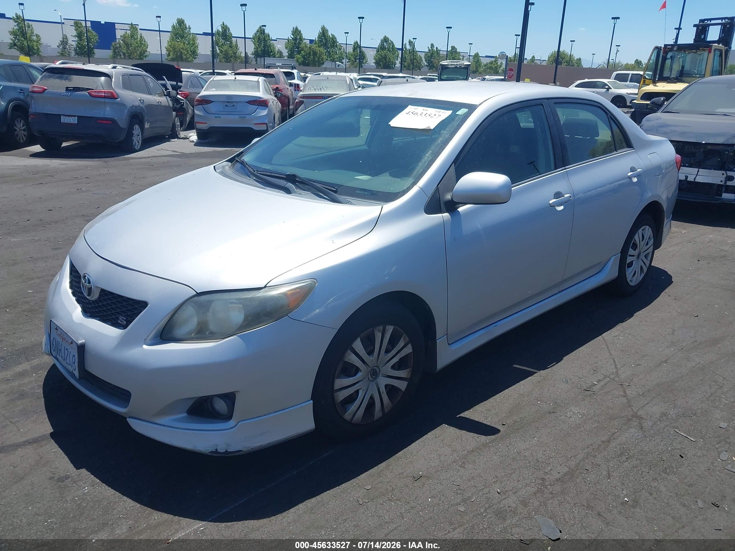 2009 Toyota Corolla S Silver vin: 1NXBU40E39Z042132