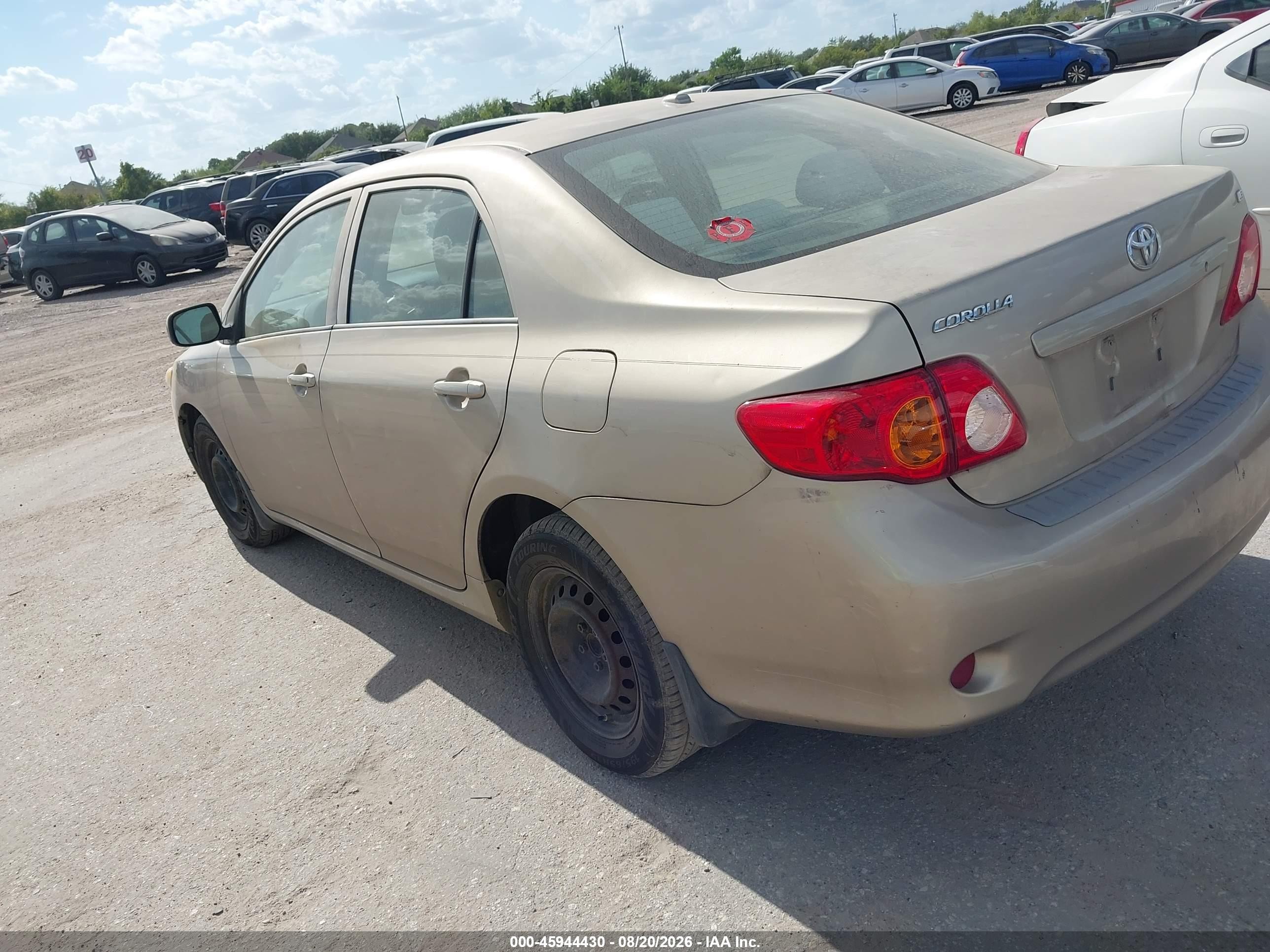 2009 Toyota Corolla Le Gold vin: 1NXBU40E39Z045242