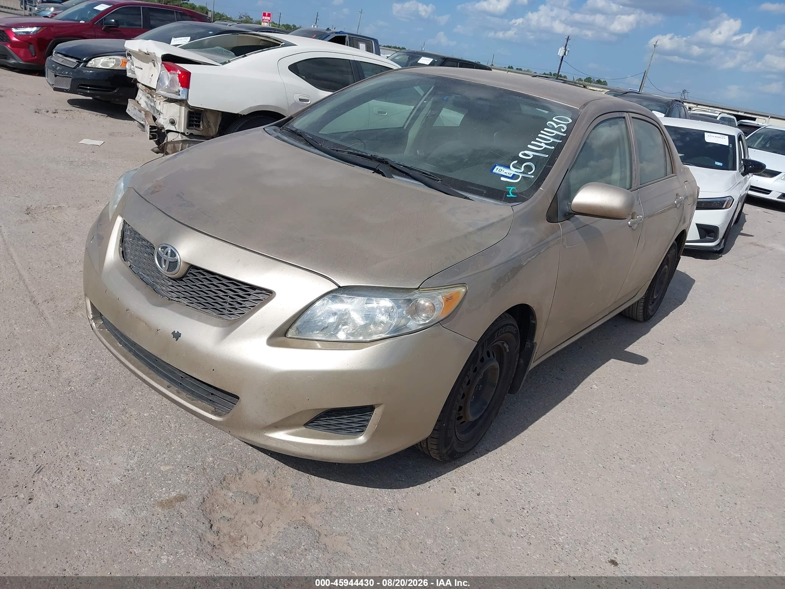 2009 Toyota Corolla Le Gold vin: 1NXBU40E39Z045242