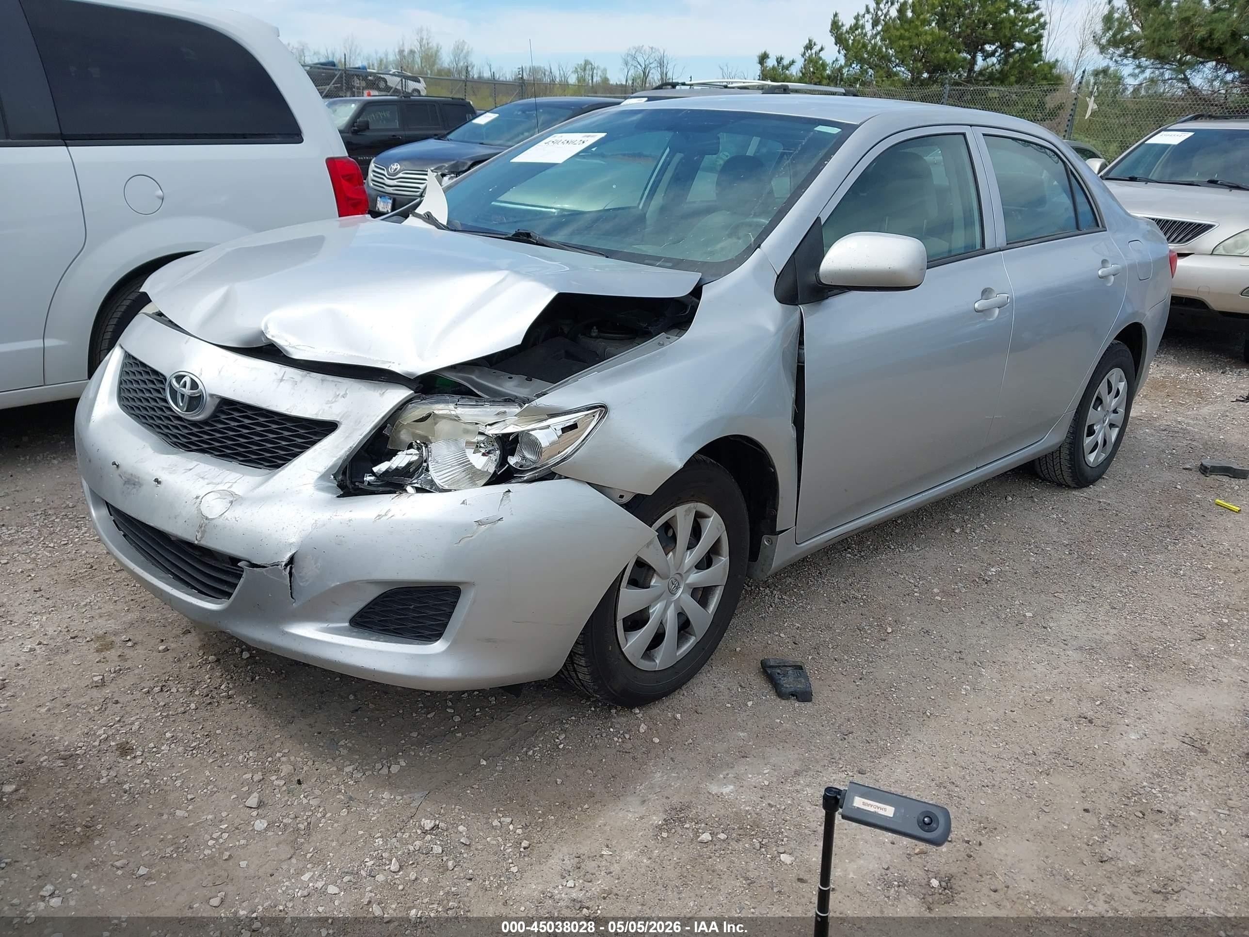 2009 Toyota Corolla Le Silver vin: 1NXBU40E39Z059089