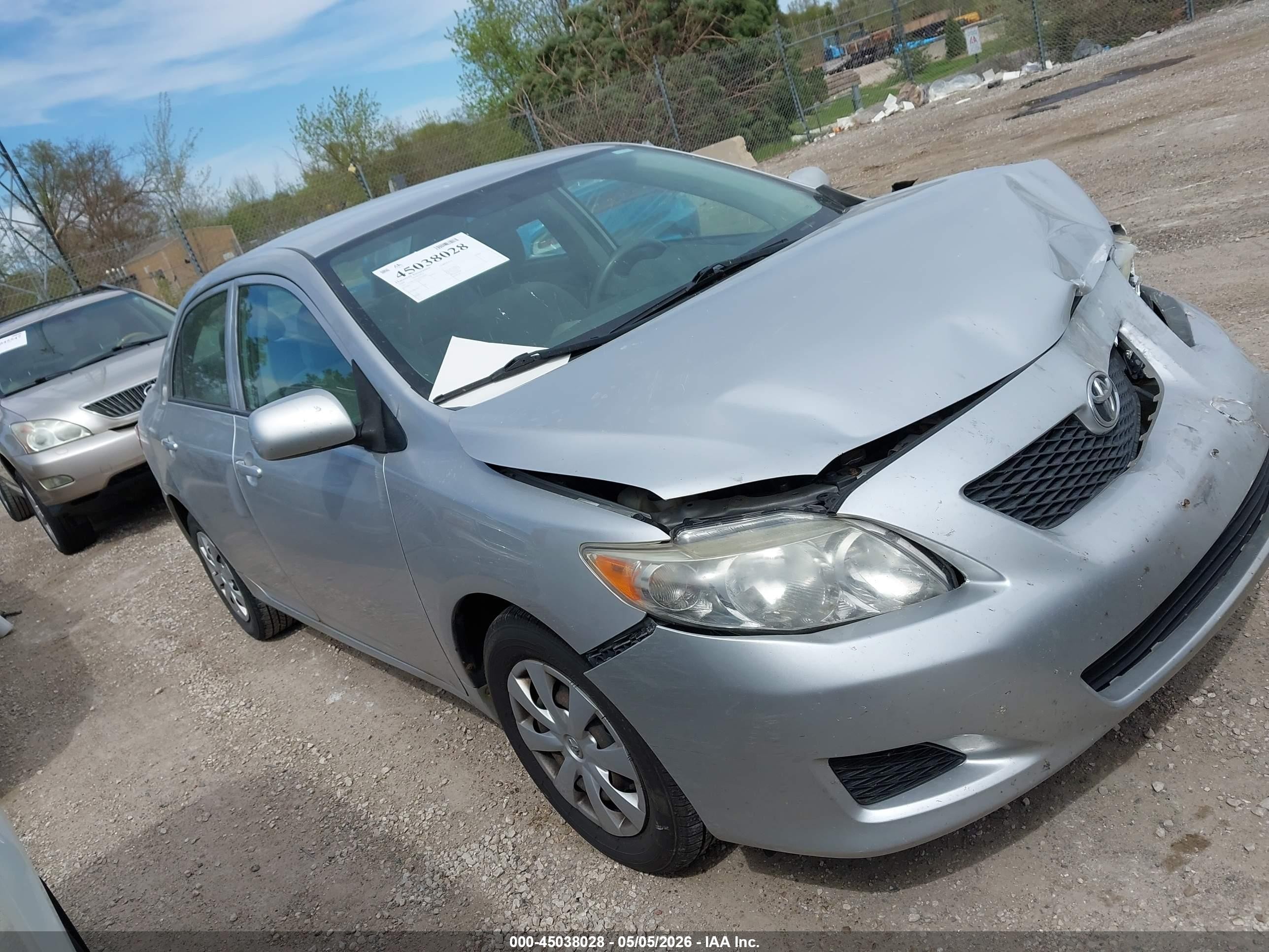 2009 Toyota Corolla Le Silver vin: 1NXBU40E39Z059089