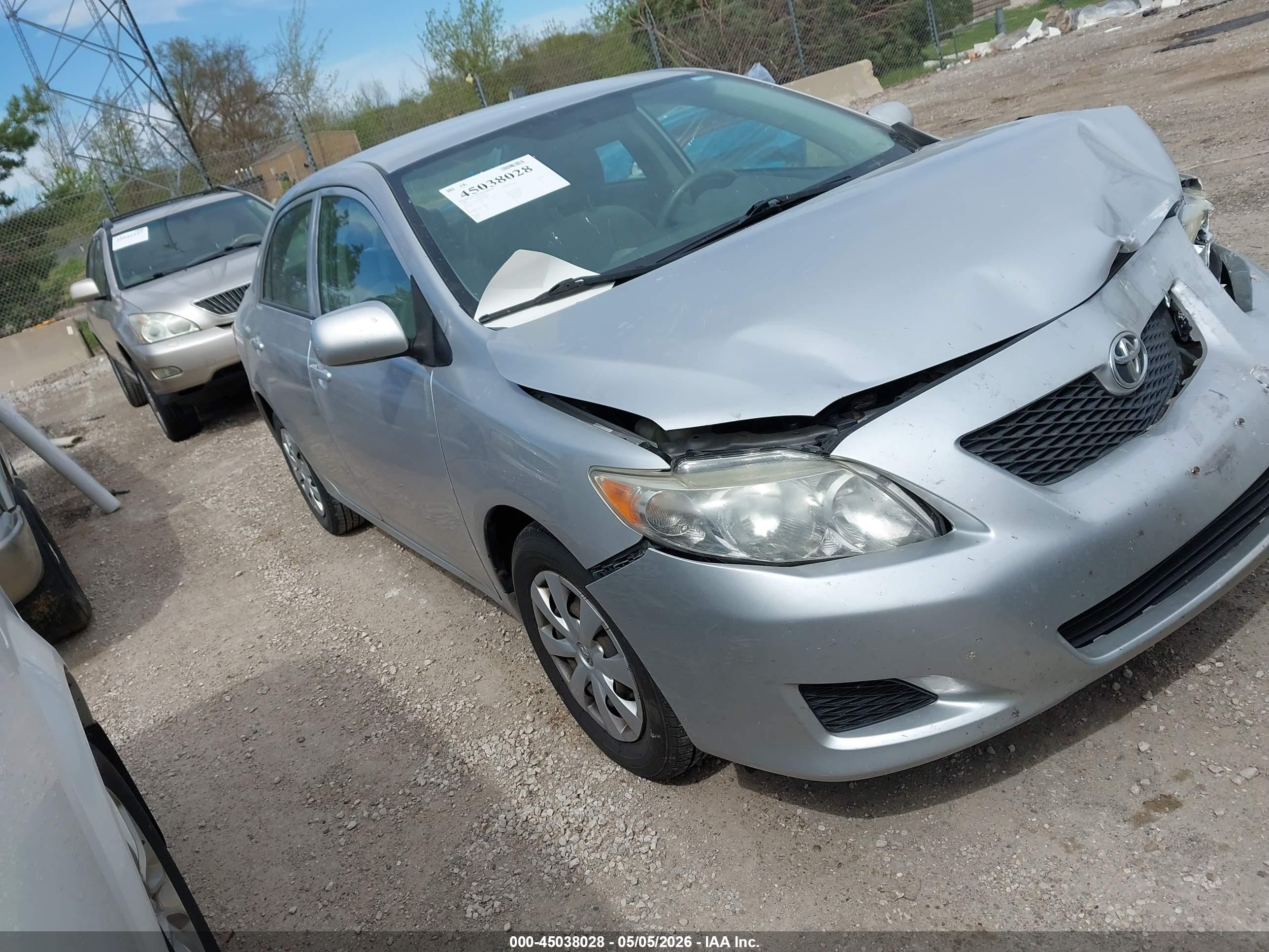 2009 Toyota Corolla Le Silver vin: 1NXBU40E39Z059089