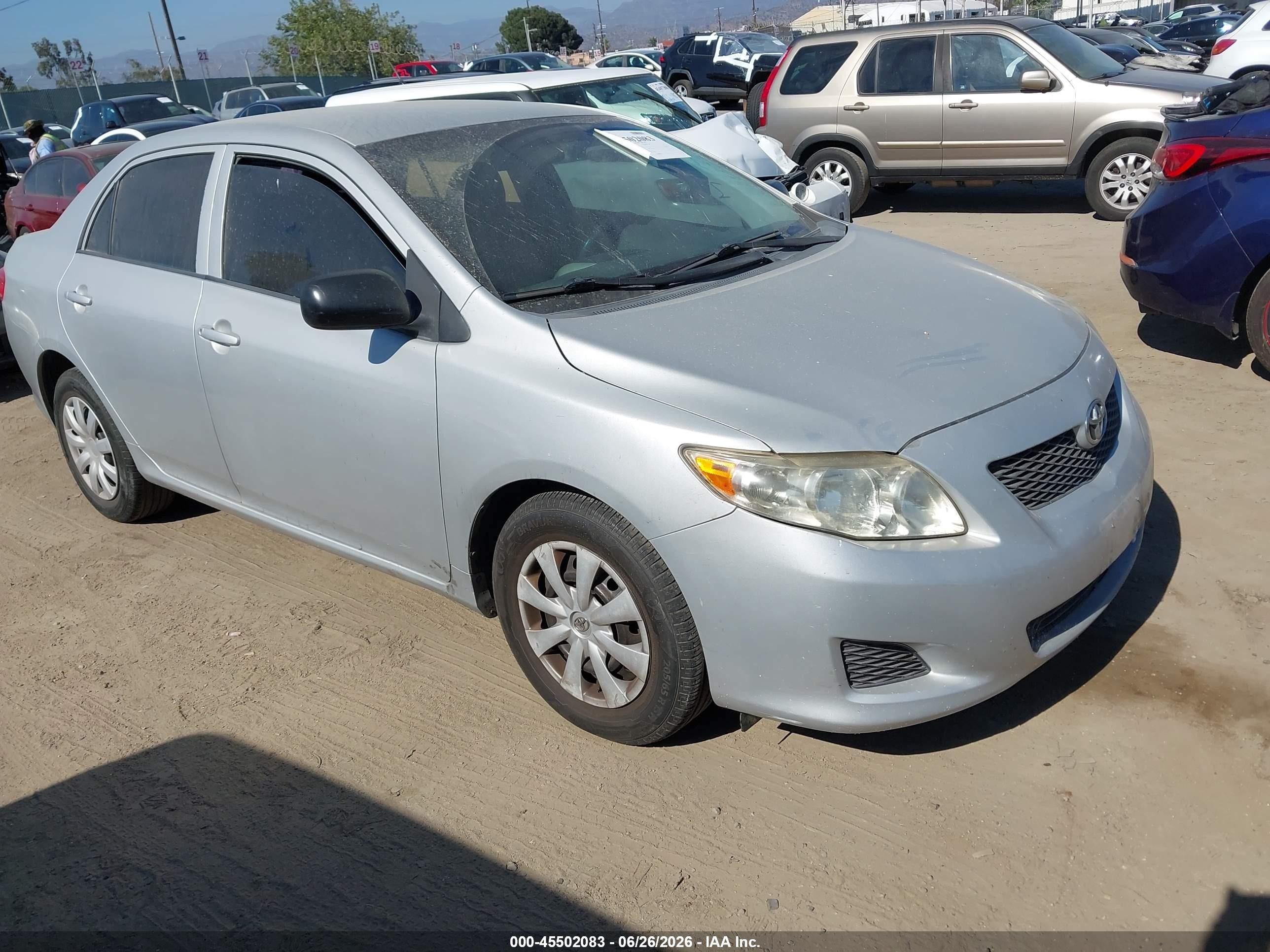 2009 Toyota Corolla   Silver vin: 1NXBU40E39Z068035