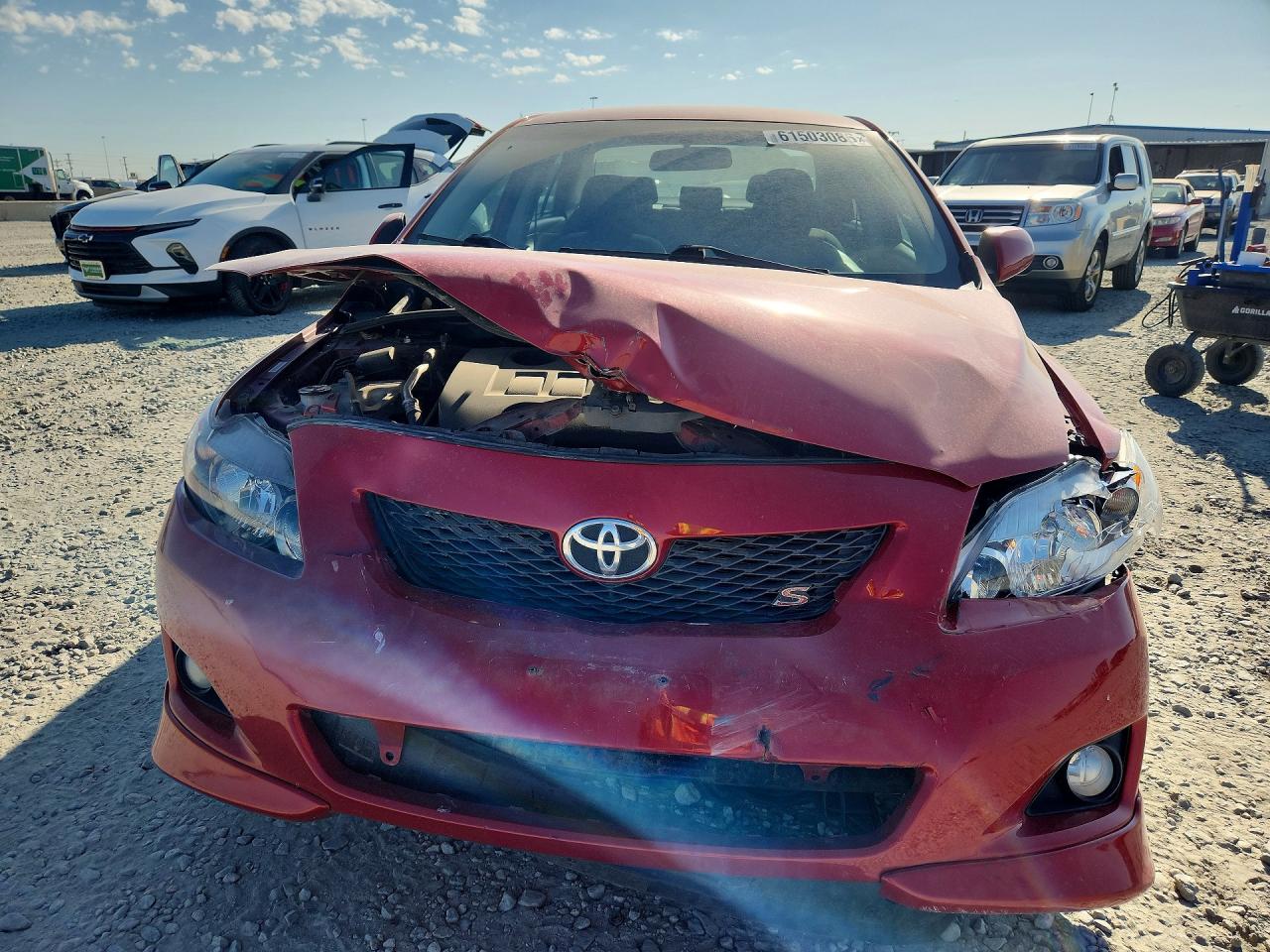 2009 Toyota Corolla S Maroon vin: 1NXBU40E39Z072828