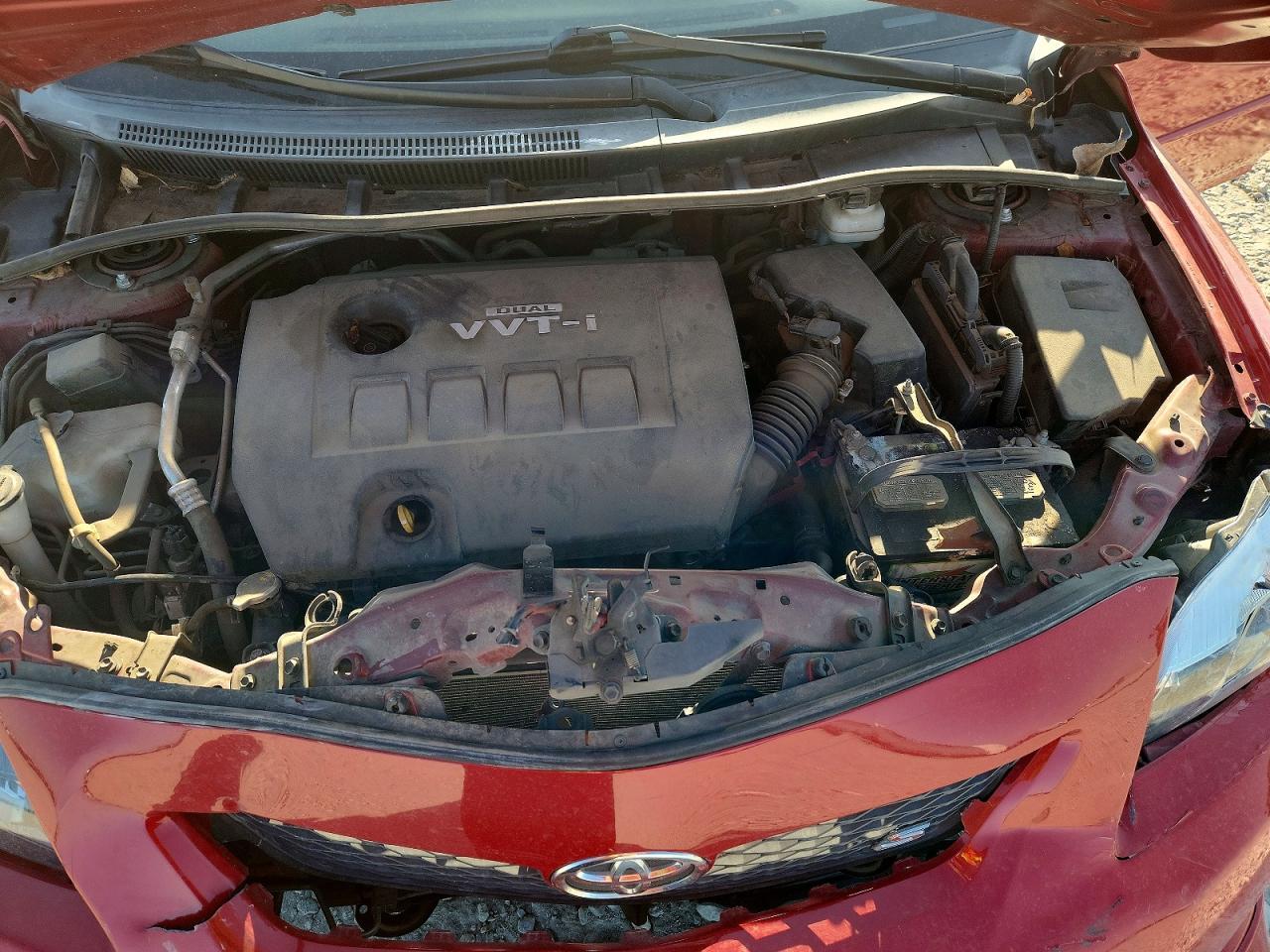 2009 Toyota Corolla S Maroon vin: 1NXBU40E39Z072828