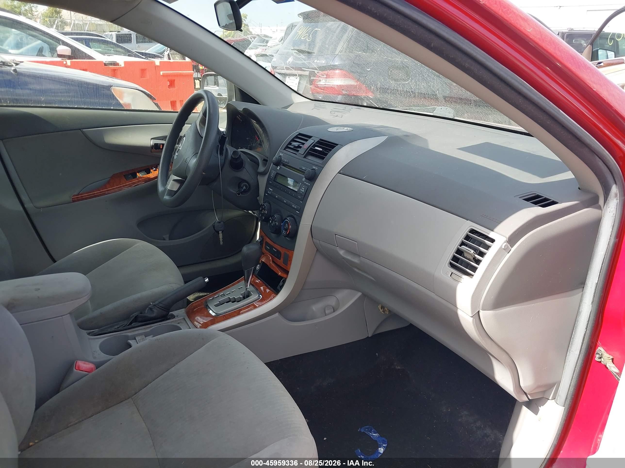 2009 Toyota Corolla Xle Red vin: 1NXBU40E39Z083053