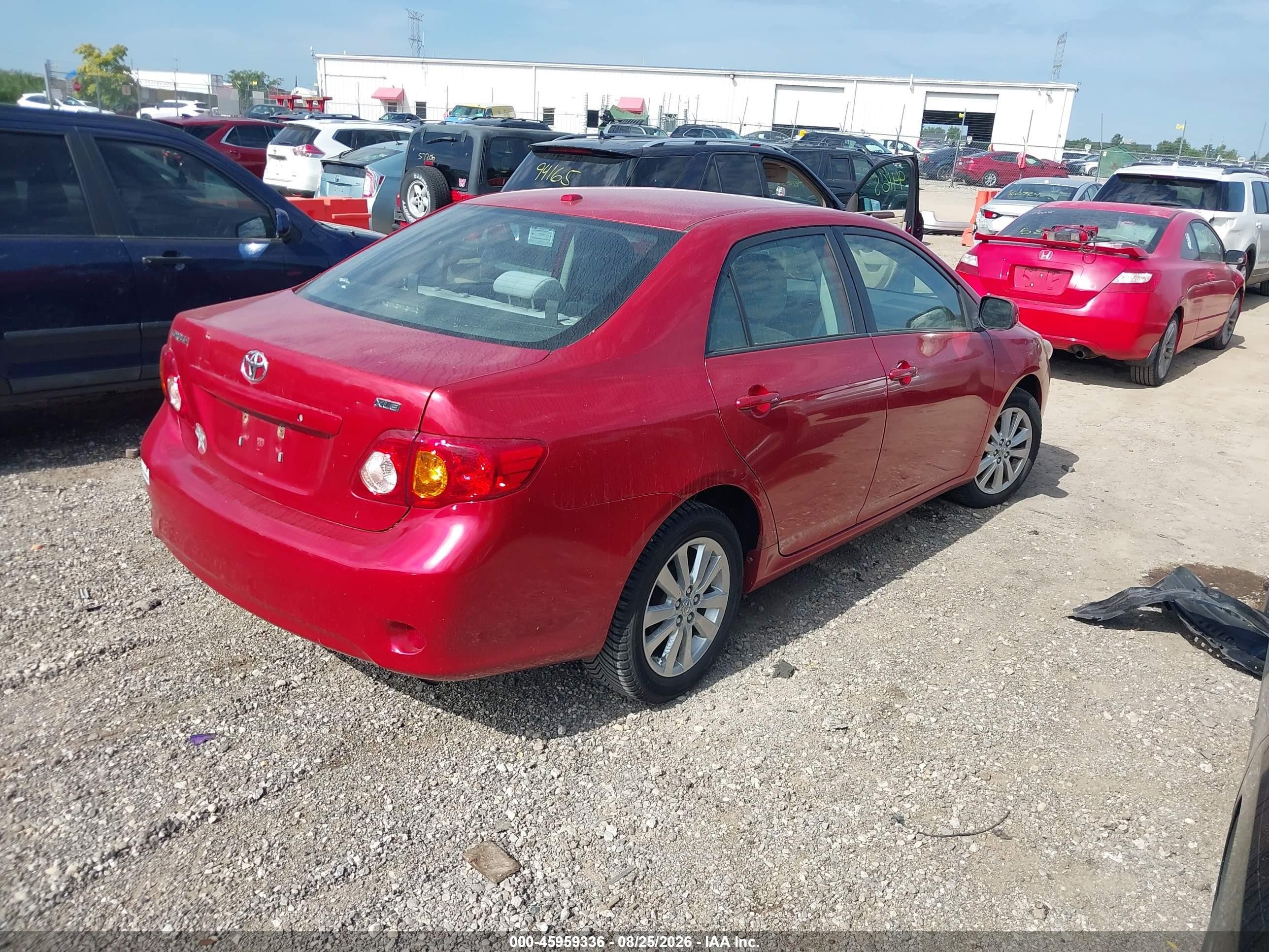 2009 Toyota Corolla Xle Red vin: 1NXBU40E39Z083053