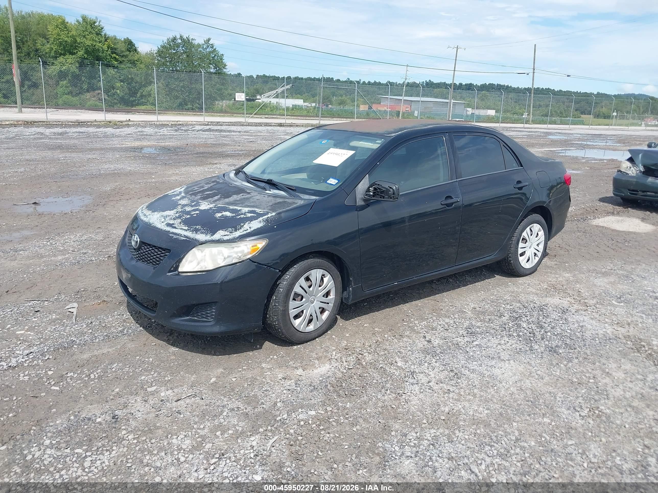 2009 Toyota Corolla Le Black vin: 1NXBU40E39Z095638
