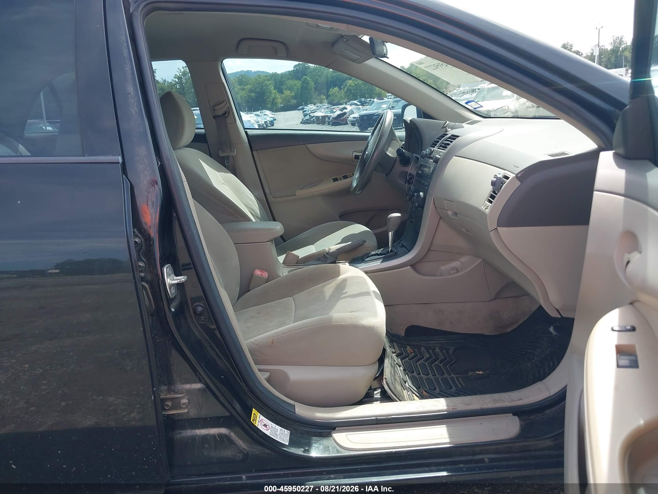 2009 Toyota Corolla Le Black vin: 1NXBU40E39Z095638