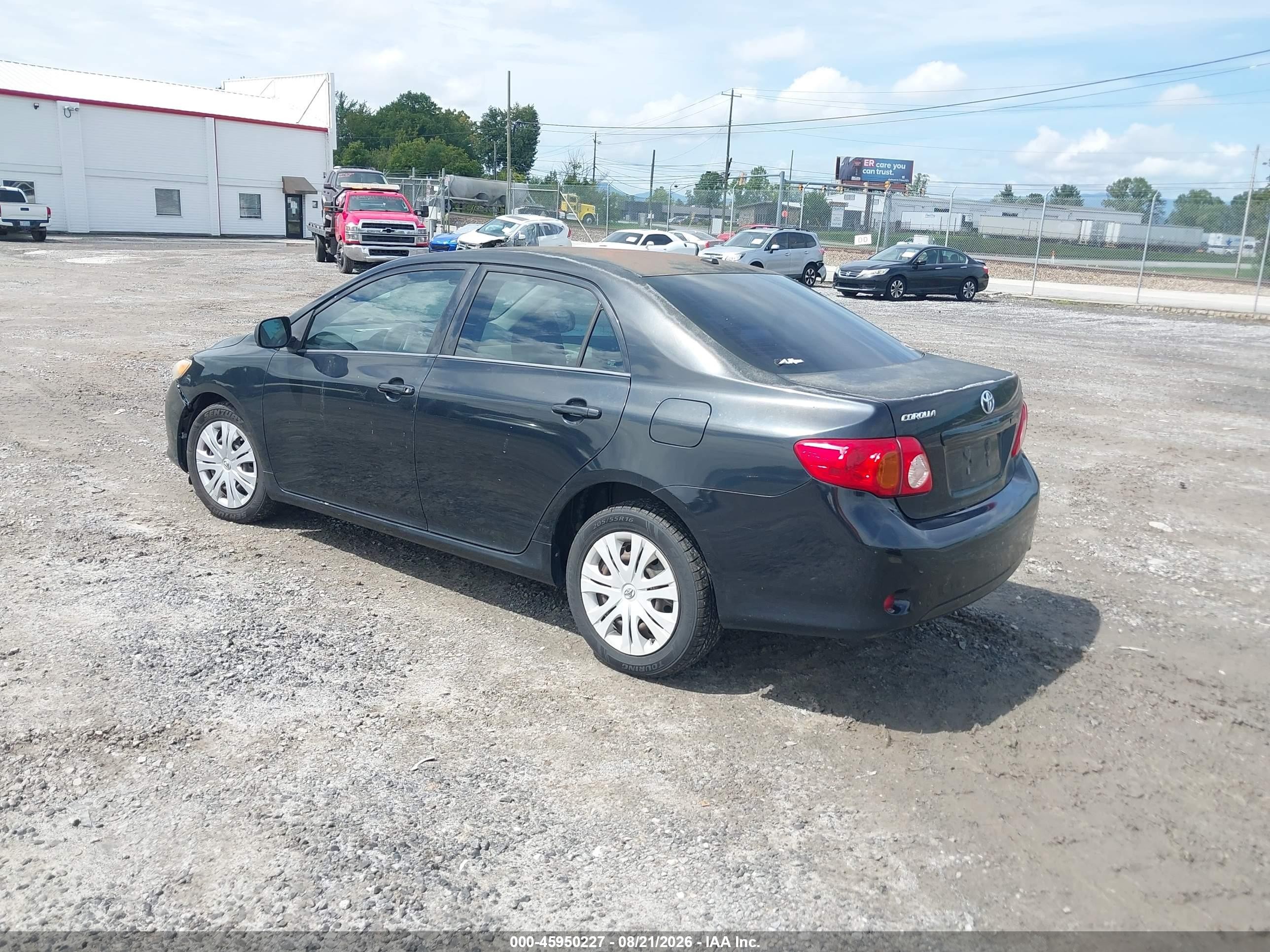 2009 Toyota Corolla Le Black vin: 1NXBU40E39Z095638