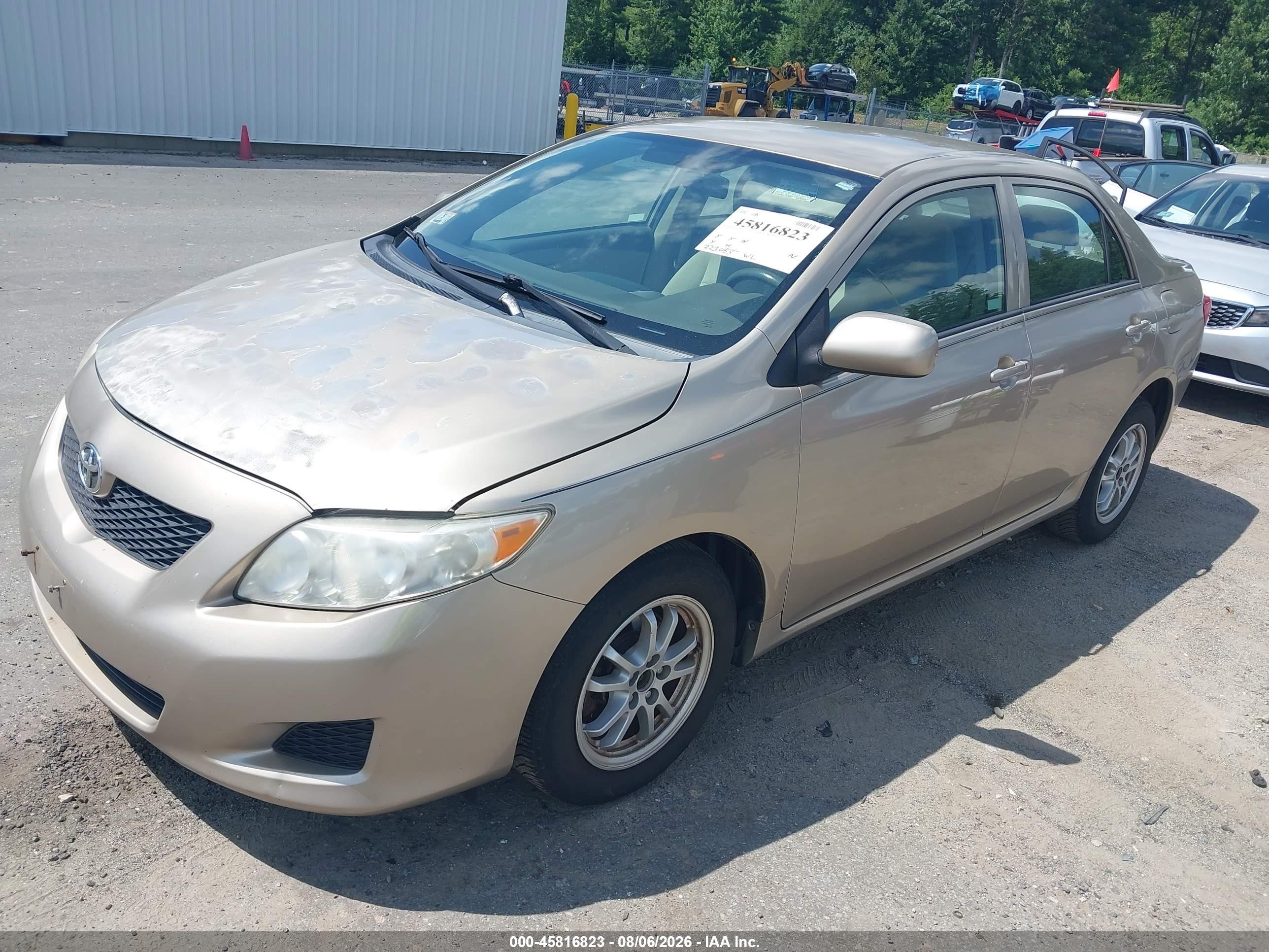 2009 Toyota Corolla Le Gold vin: 1NXBU40E39Z143607