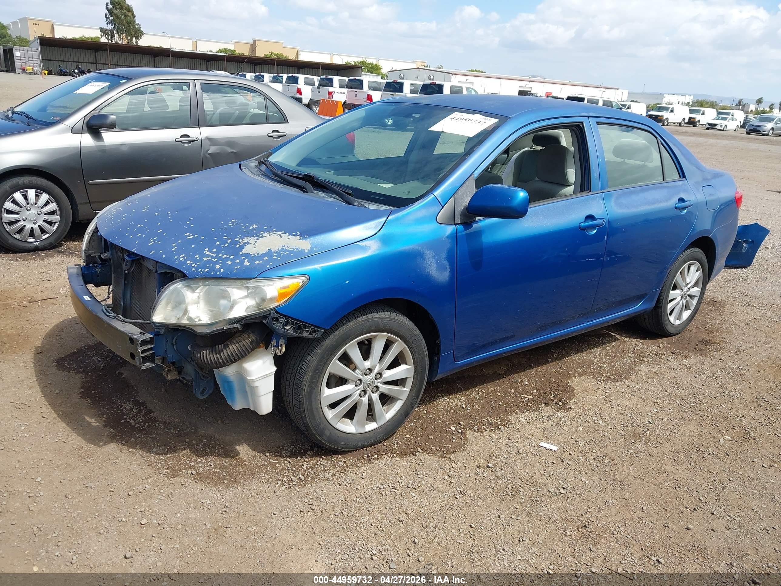 2009 Toyota Corolla Le Blue vin: 1NXBU40E39Z150220