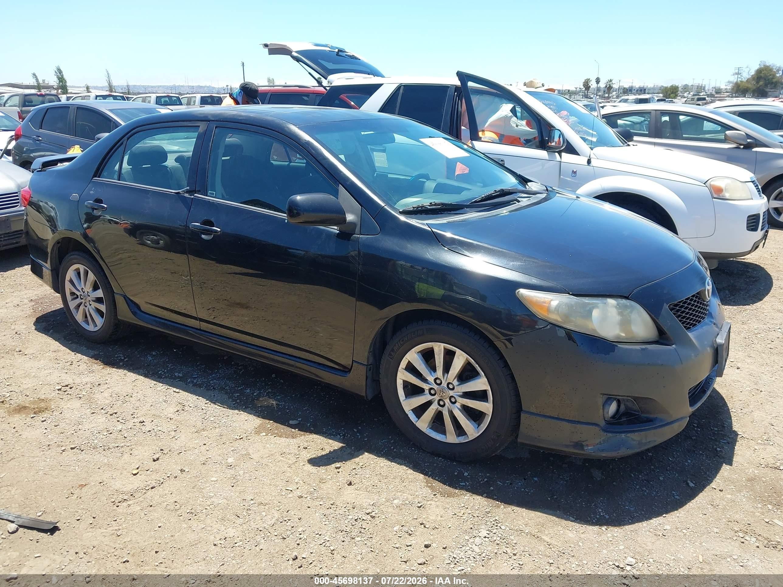 2009 Toyota Corolla S Black vin: 1NXBU40E39Z150749