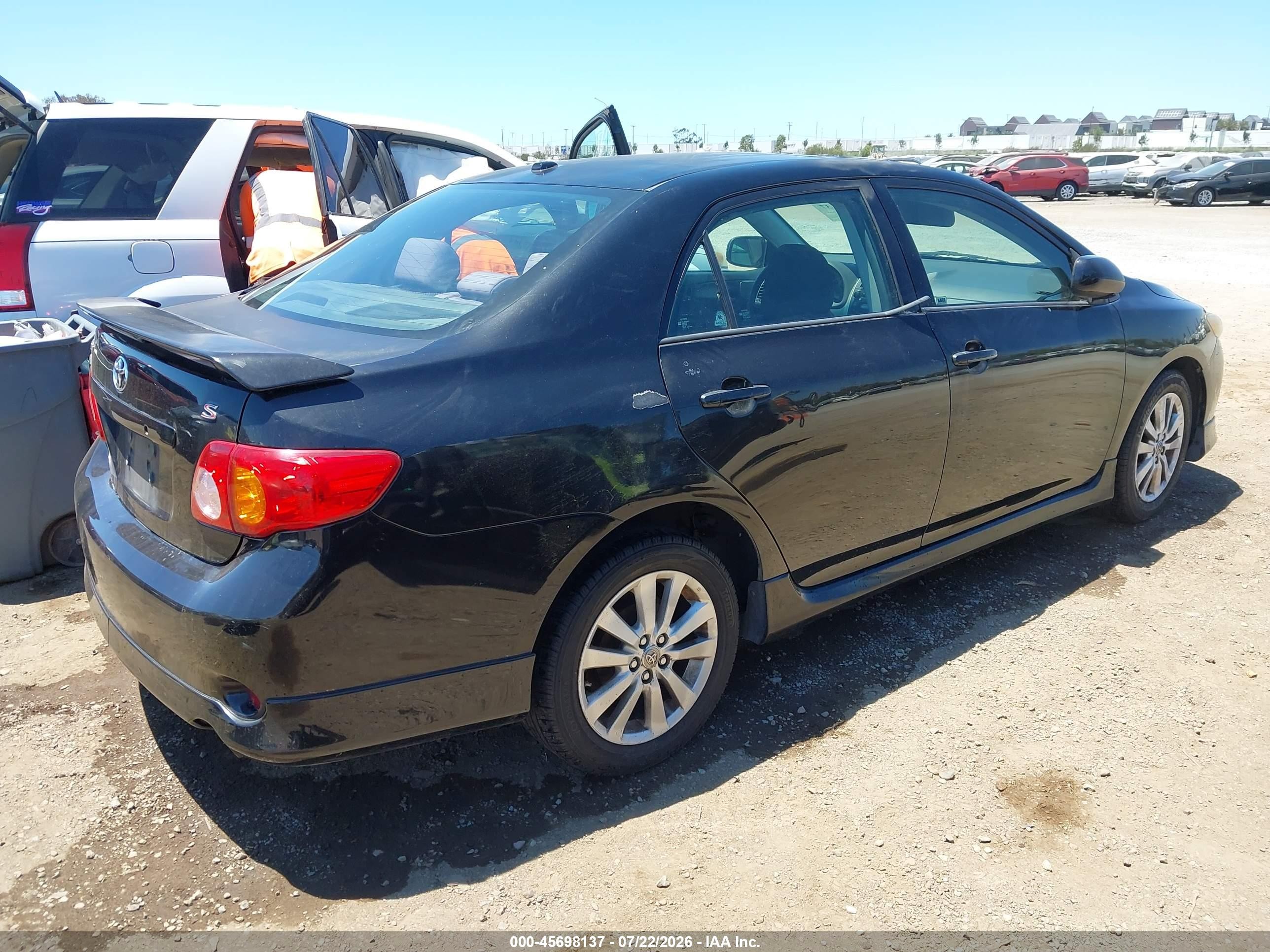 2009 Toyota Corolla S Black vin: 1NXBU40E39Z150749
