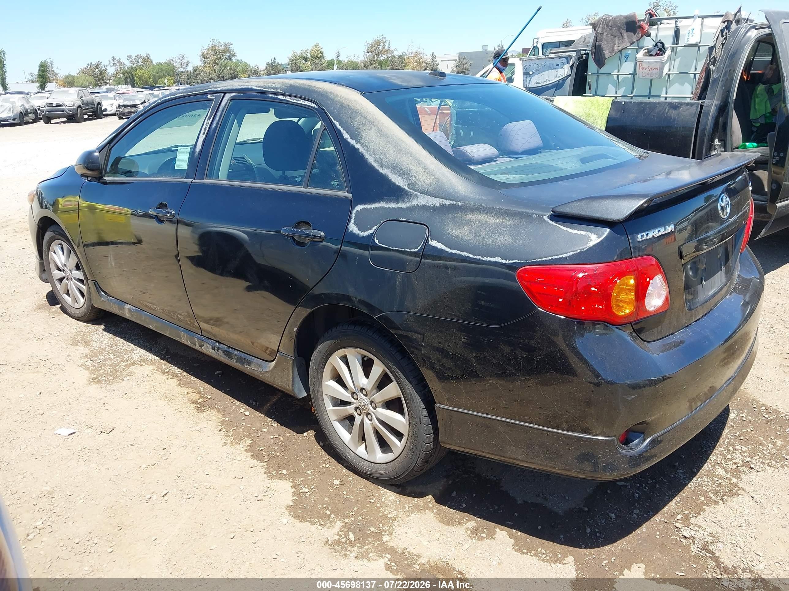 2009 Toyota Corolla S Black vin: 1NXBU40E39Z150749