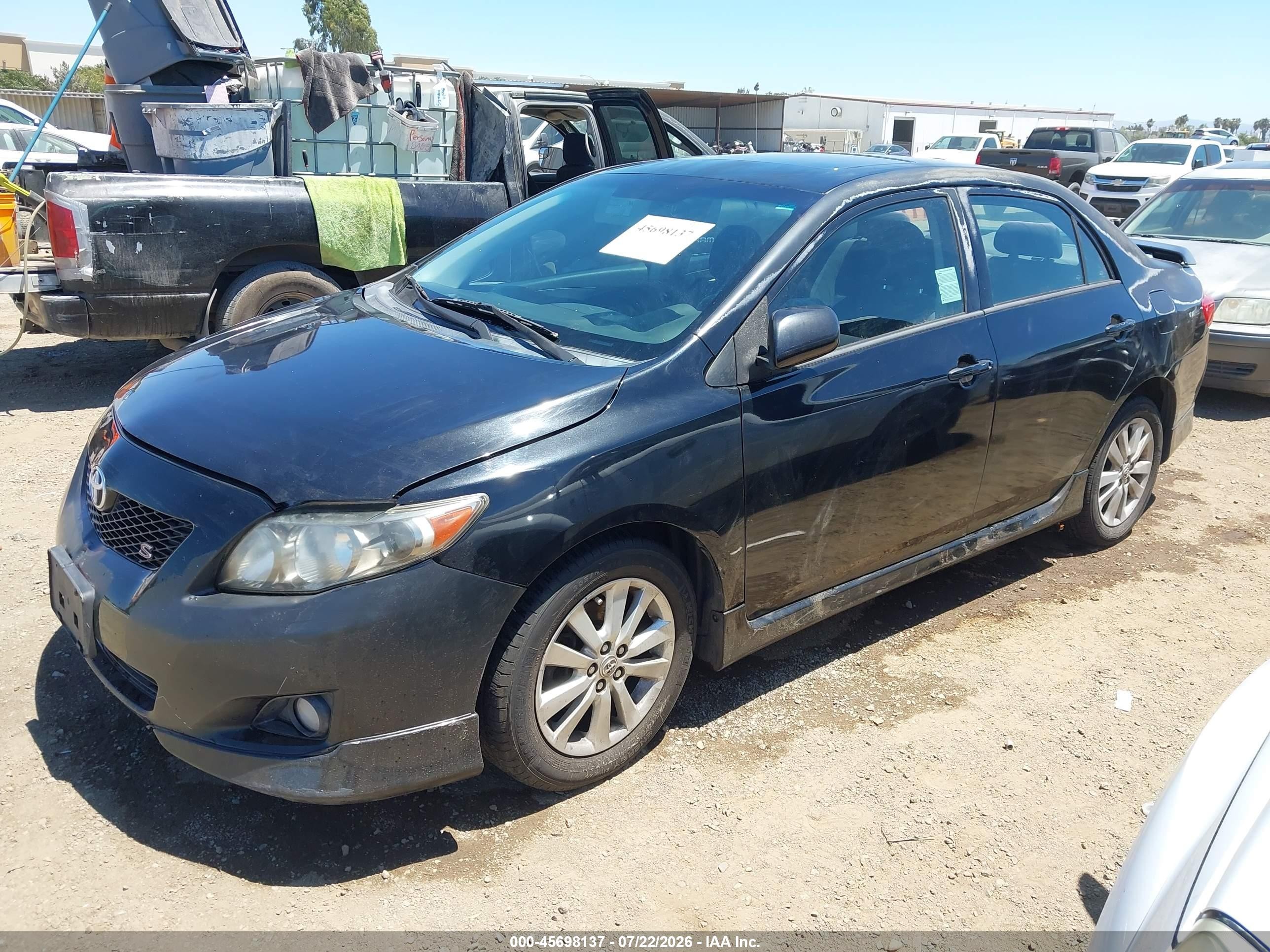 2009 Toyota Corolla S Black vin: 1NXBU40E39Z150749